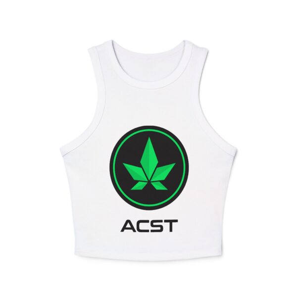 Women's Tank Top - ACST Micro Rib Racer Tank Top for Active Women