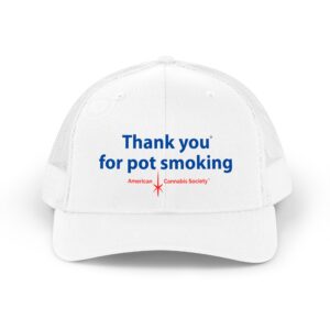 Trucker Hat — "Thank You for Pot Smoking" Retro Mesh Cap