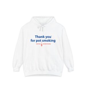 Thank You for Pot Smoking® graphic pullover hoodie — cannabis streetwear from THC Factor by GreenRX™