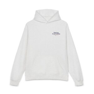 Thank You for Not Smoking minimal chest print hoodie — AS Color relaxed-fit cannabis pullover by GreenRX™