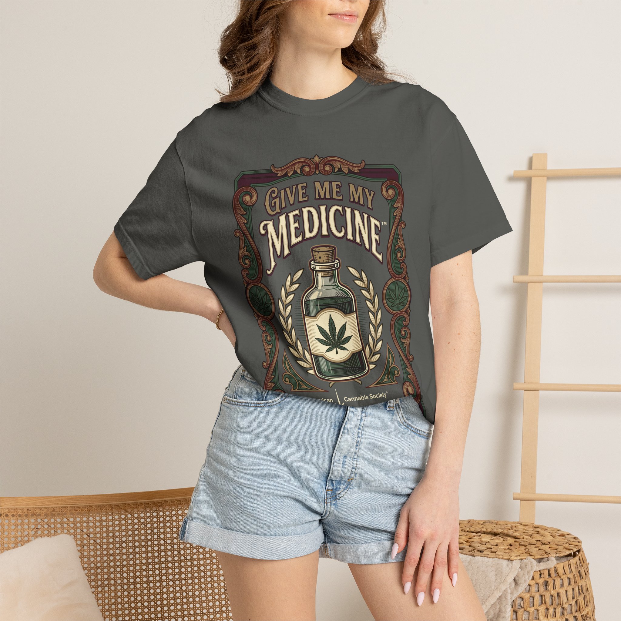 Give Me My Medicine™ T-Shirt — Vintage Cannabis Bottle Graphic Tee - Image 16