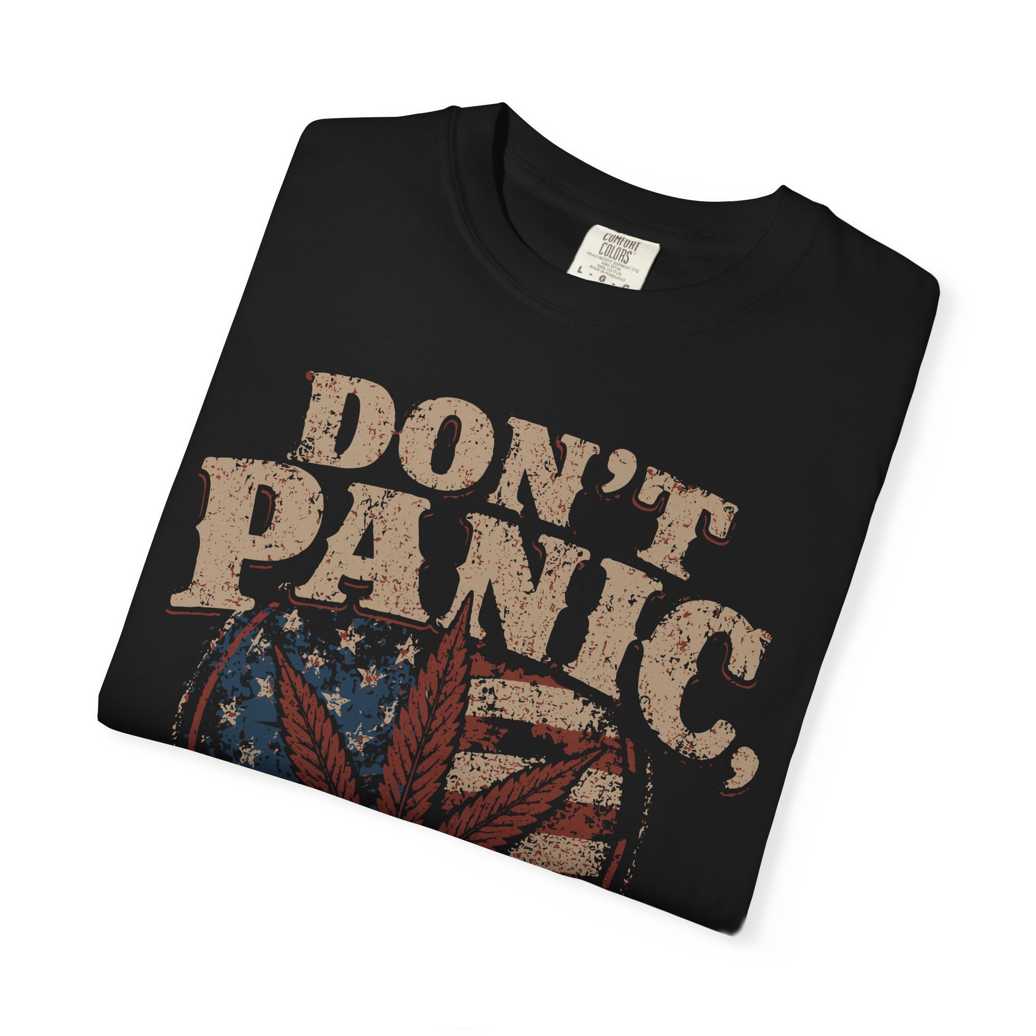 American Cannabis Society® “Don’t Panic It’s Organic” T-Shirt — Vintage Cannabis Leaf Graphic Tee - Image 46