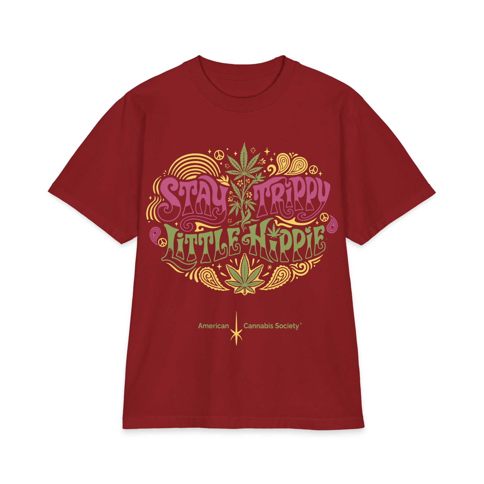 Stay Trippy Little Hippie T-Shirt — Retro Psychedelic Cannabis Tee - Image 3