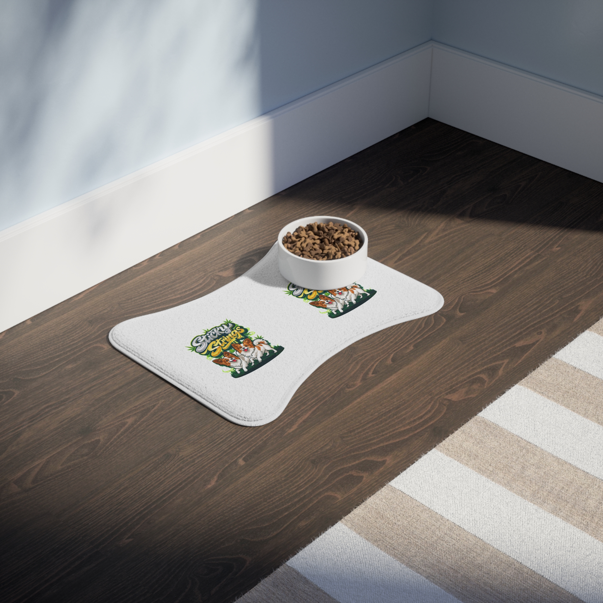 Sticky Strings™ Pet Feeding Mat — Cute Dog Graphic Placemat - Image 3