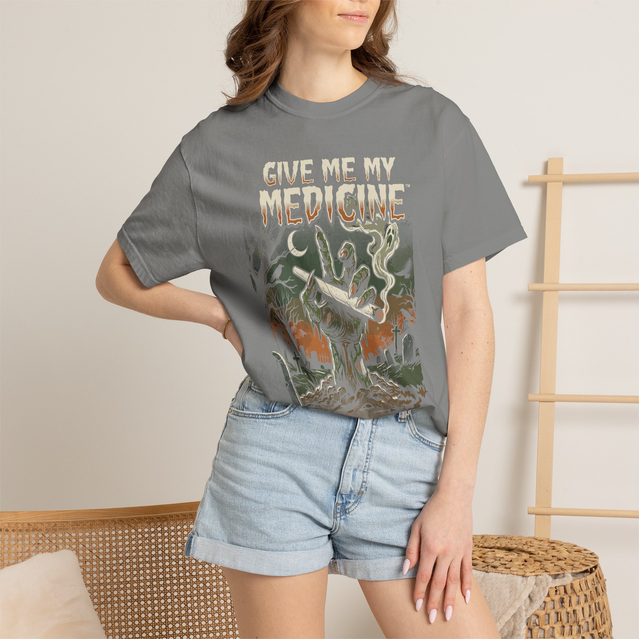 Give Me My Medicine™ Retro Horror Surf Band Tee - Image 40