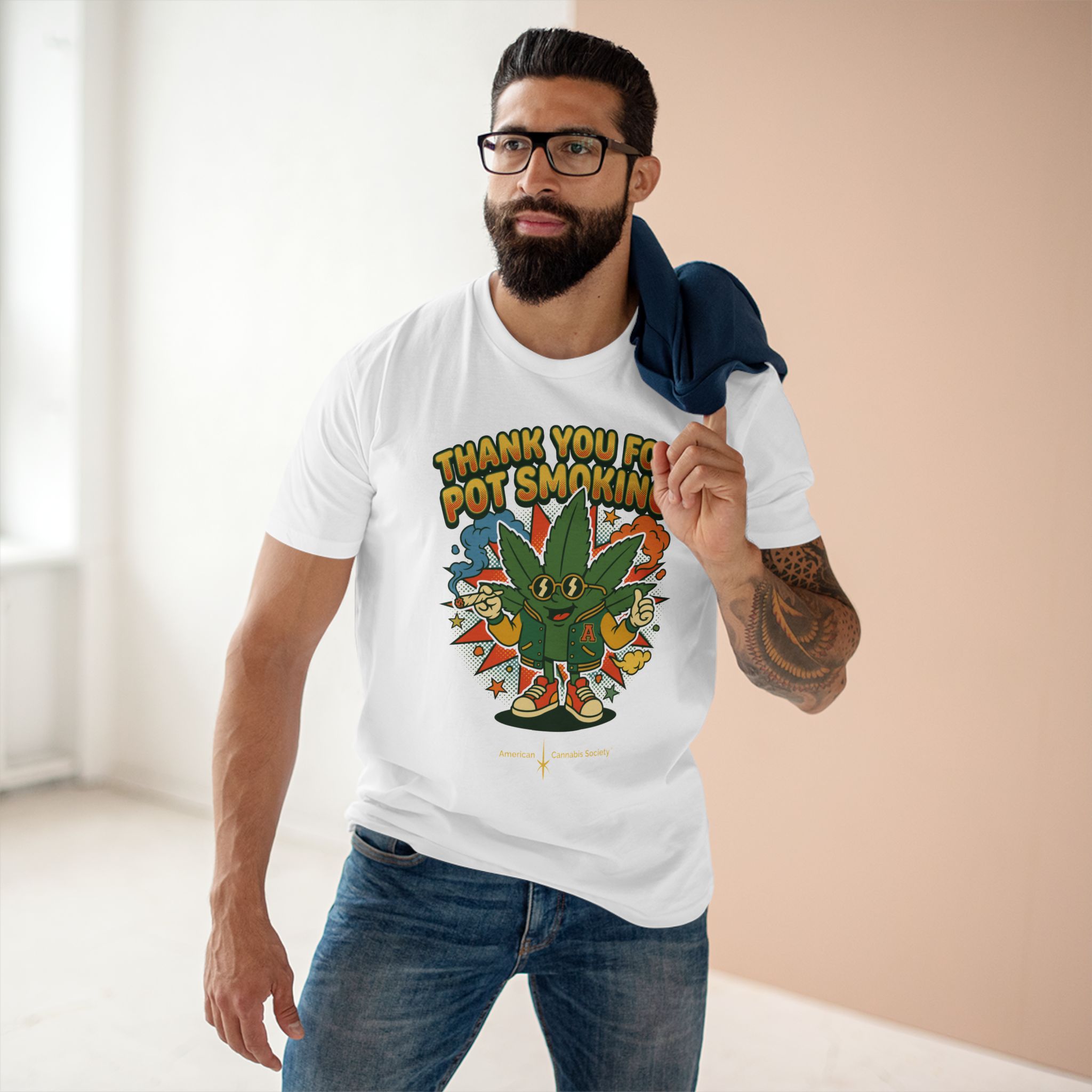 Thank You for Pot Smoking® T-Shirt — Retro Cannabis Graphic Tee - Image 3