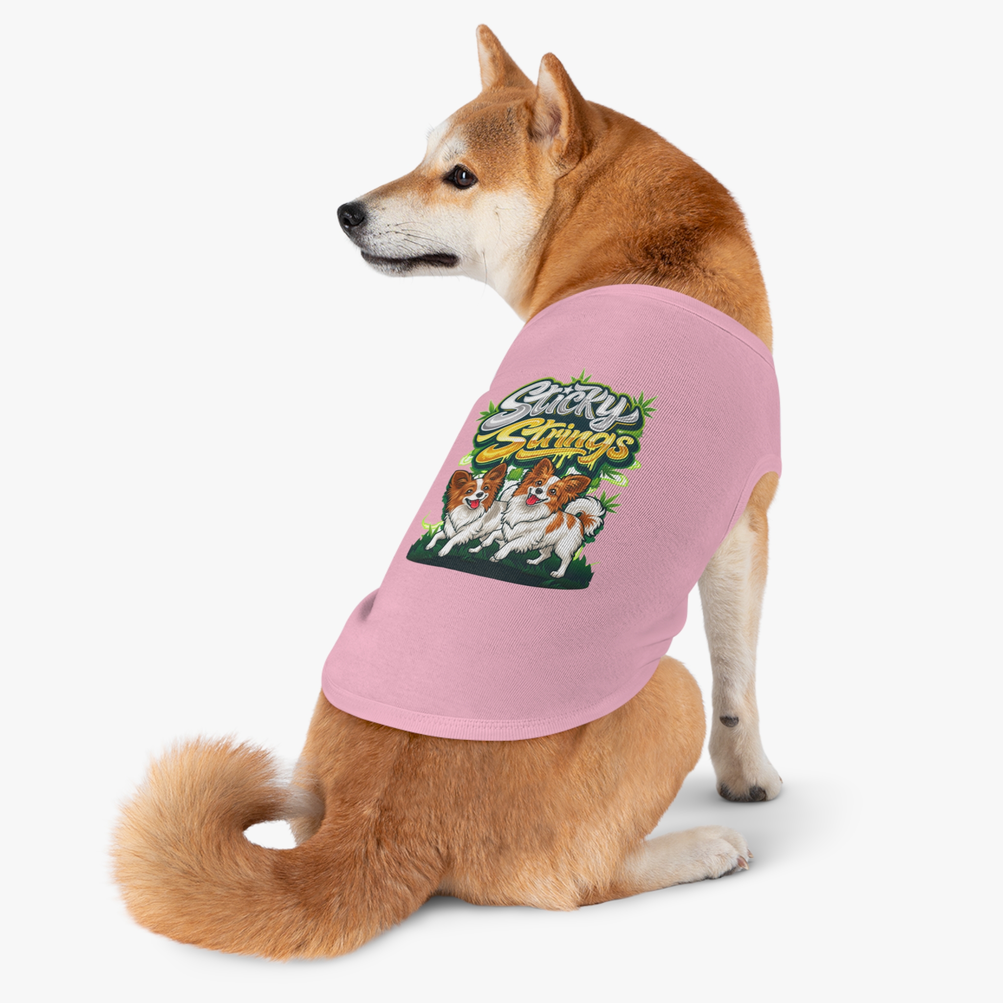 Sticky Strings™ Corgi Pet Tank Top — Cute Dog Graphic Shirt