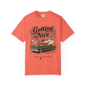 Getting Nice™ Lowrider T-Shirt — Cannabis Car Culture Graphic Tee
