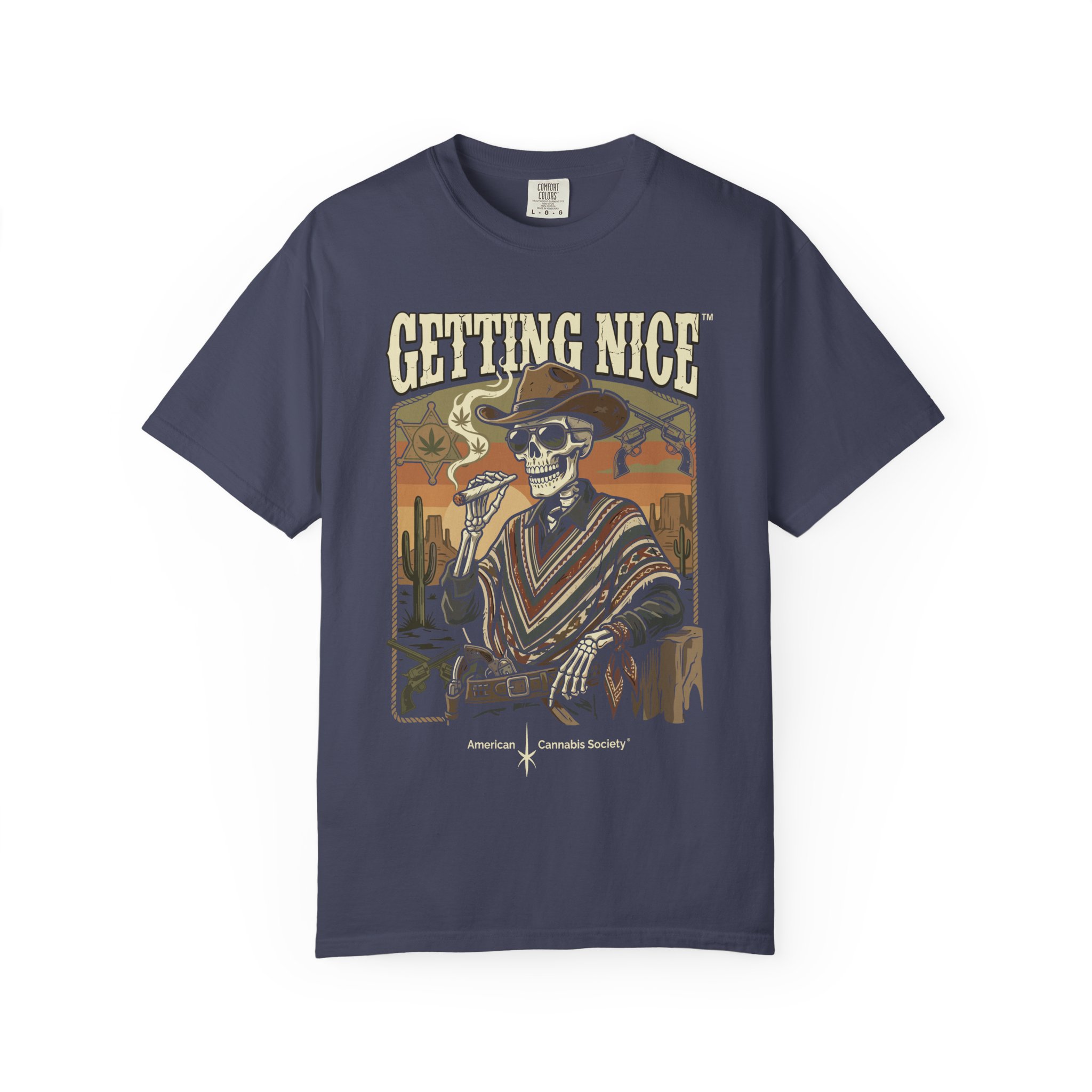 Getting Nice™ Skull T-Shirt — Retro Western Skeleton Graphic Tee - Image 37
