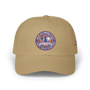 Embroidered Patch Dad Cap — Vintage Cannabis Seal Baseball Hat