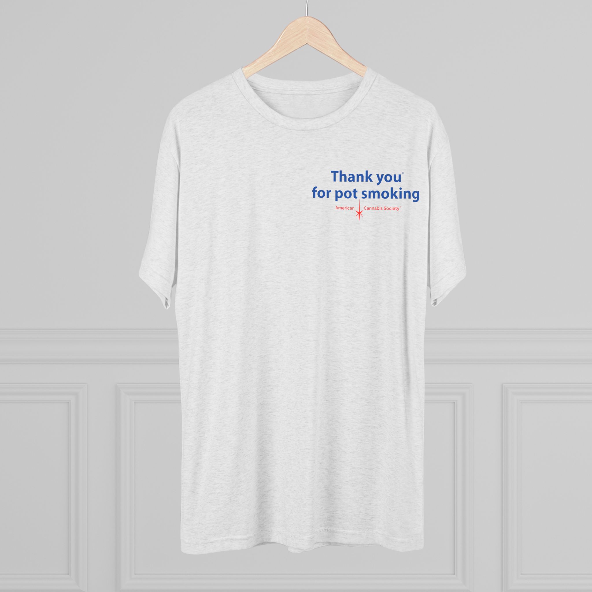 Thank You for Pot Smoking® Tri-Blend Crew Tee | ACS® Approved | THC Factor - Image 4