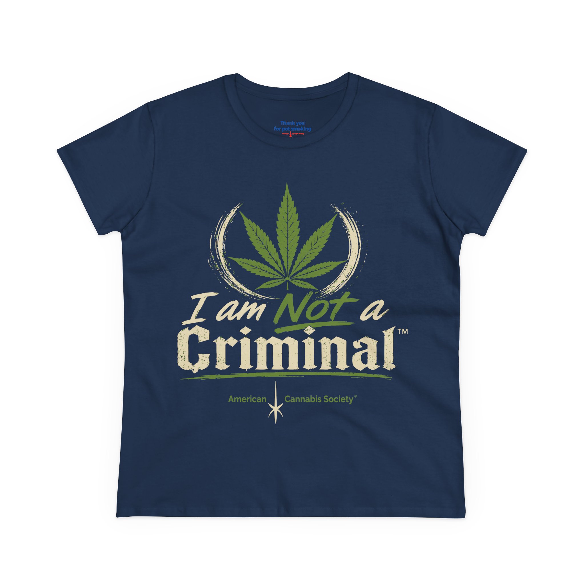 Women's Tee — "I Am Not a Criminal" Cannabis Leaf Graphic - Image 21