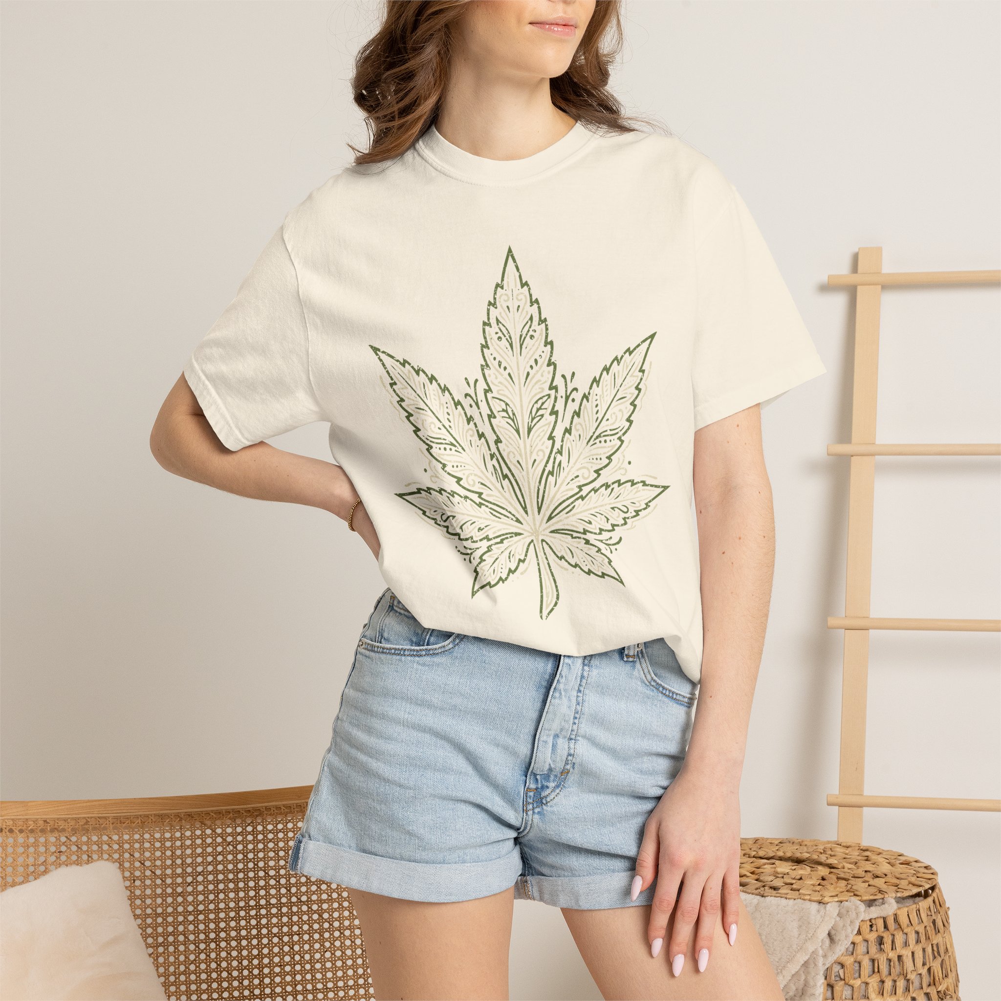 Cannabis Leaf Graphic T-Shirt – American Cannabis Society® Minimal Tee - Image 20
