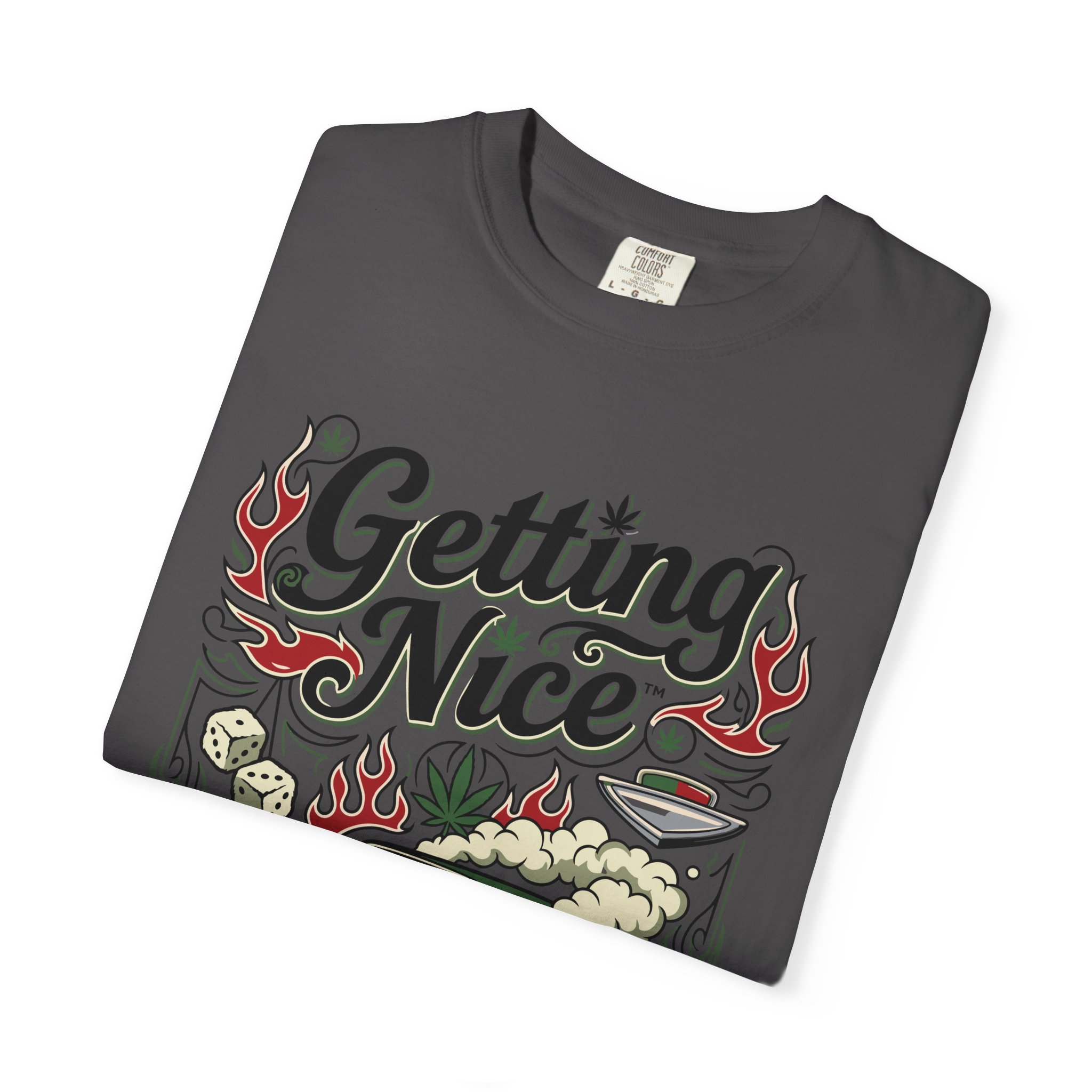 Getting Nice™ Lowrider T-Shirt — Cannabis Car Culture Graphic Tee - Image 47