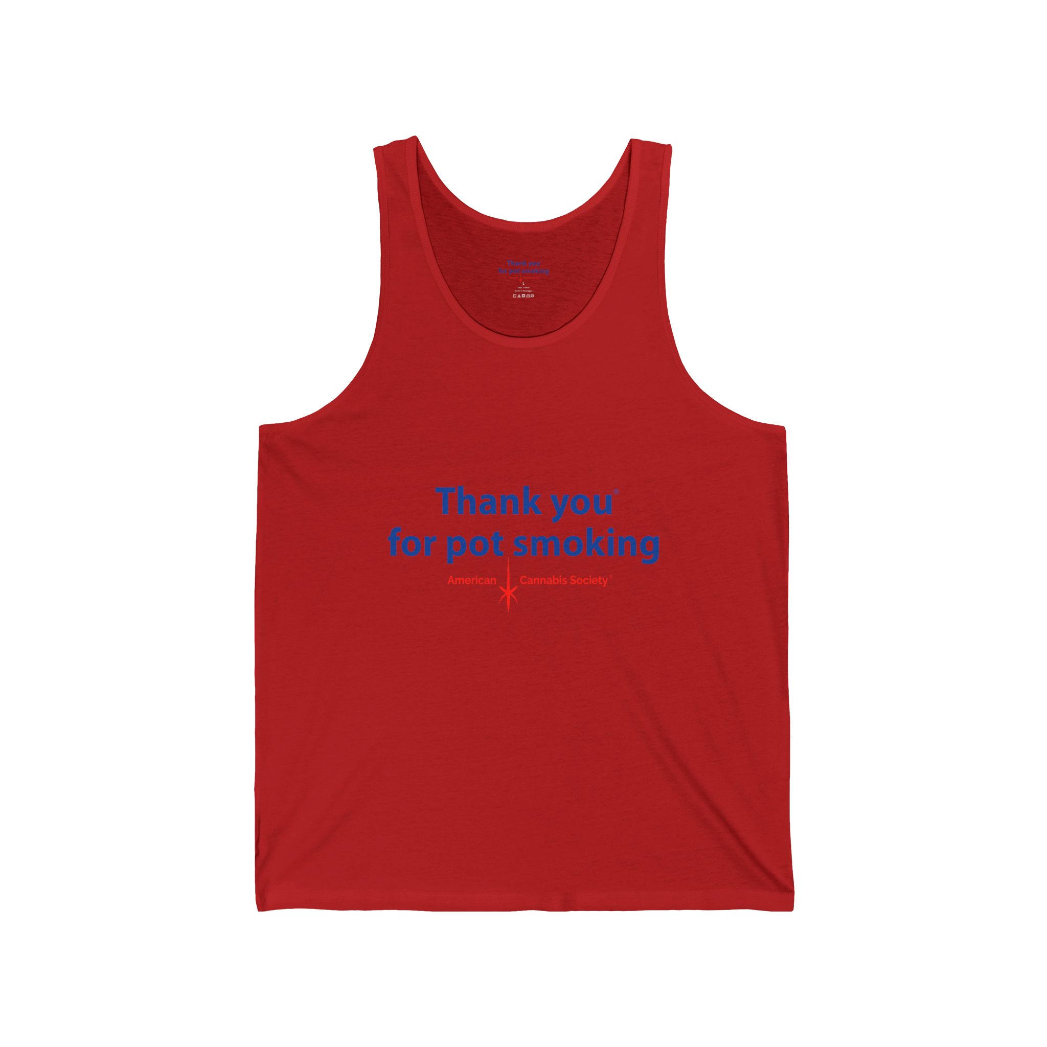 Thank You for Pot Smoking® Jersey Tank | ACS® Approved | THC Factor - Image 25