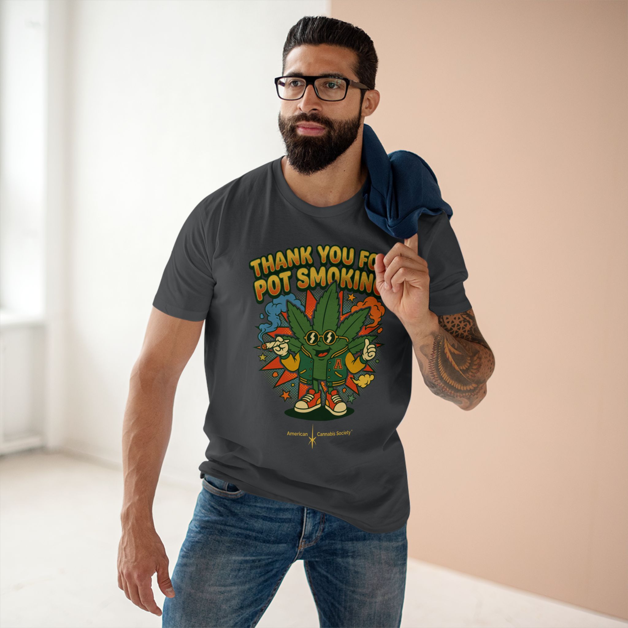 Thank You for Pot Smoking® T-Shirt — Retro Cannabis Graphic Tee - Image 39