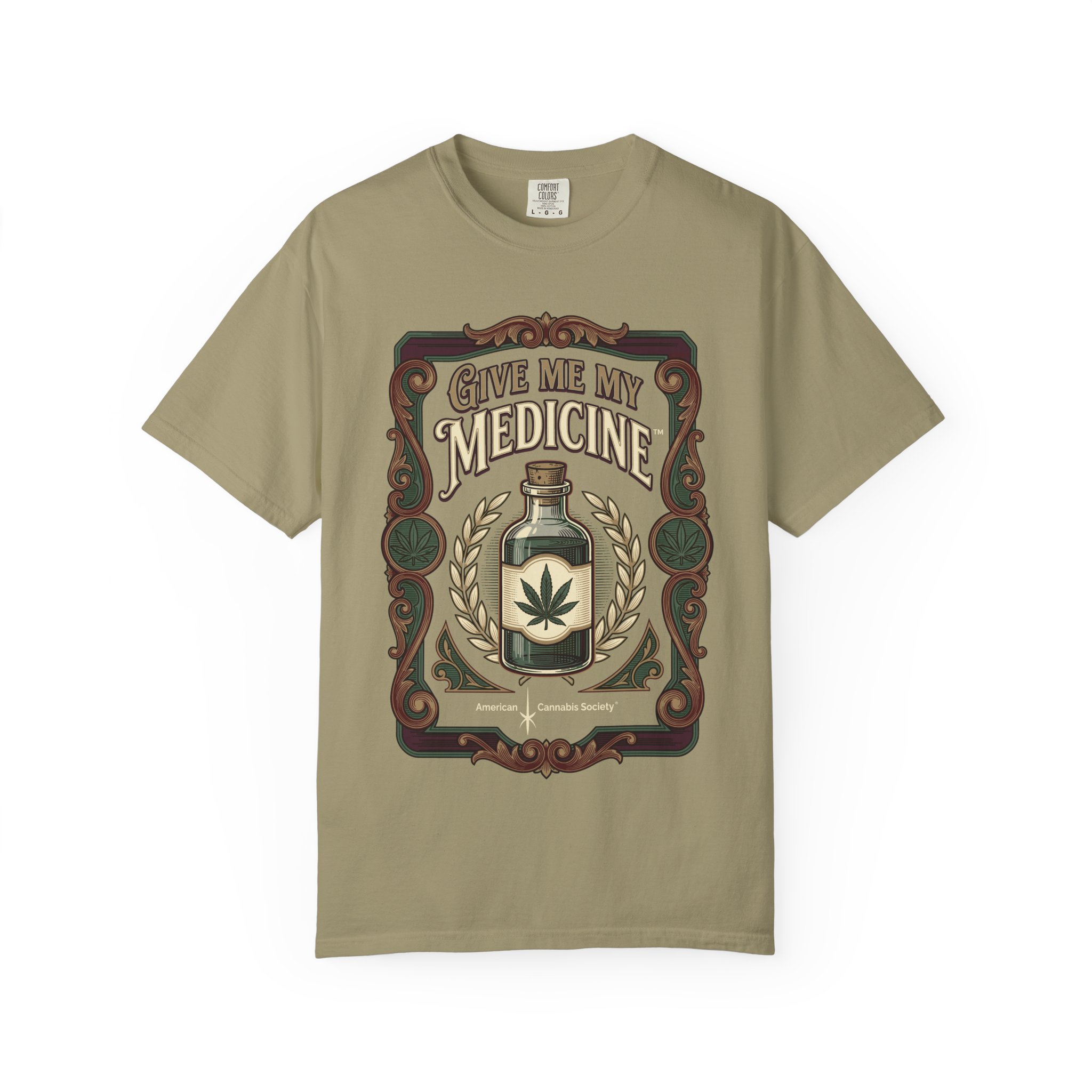 Give Me My Medicine™ T-Shirt — Vintage Cannabis Bottle Graphic Tee - Image 9