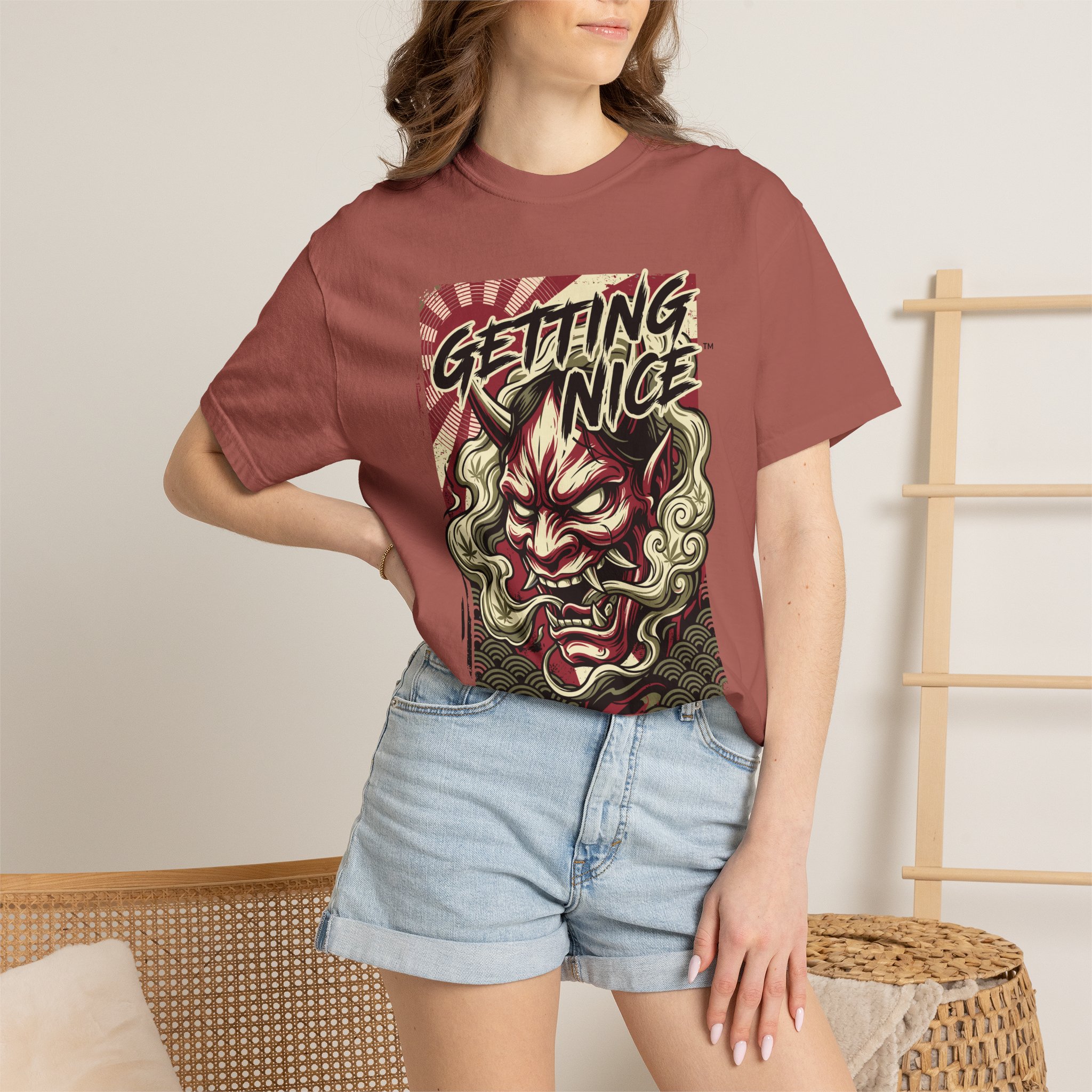 Getting Nice™ Oni Graphic T-Shirt — Japanese Demon Streetwear Tee - Image 60
