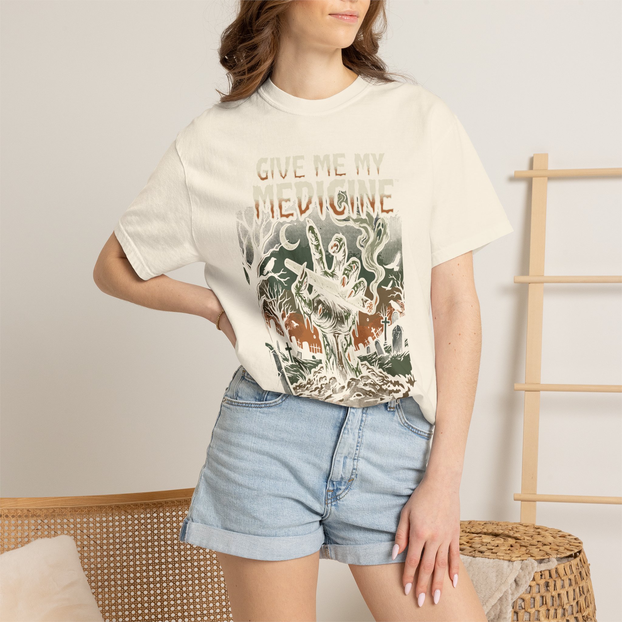 Give Me My Medicine™ Retro Horror Surf Band Tee - Image 20