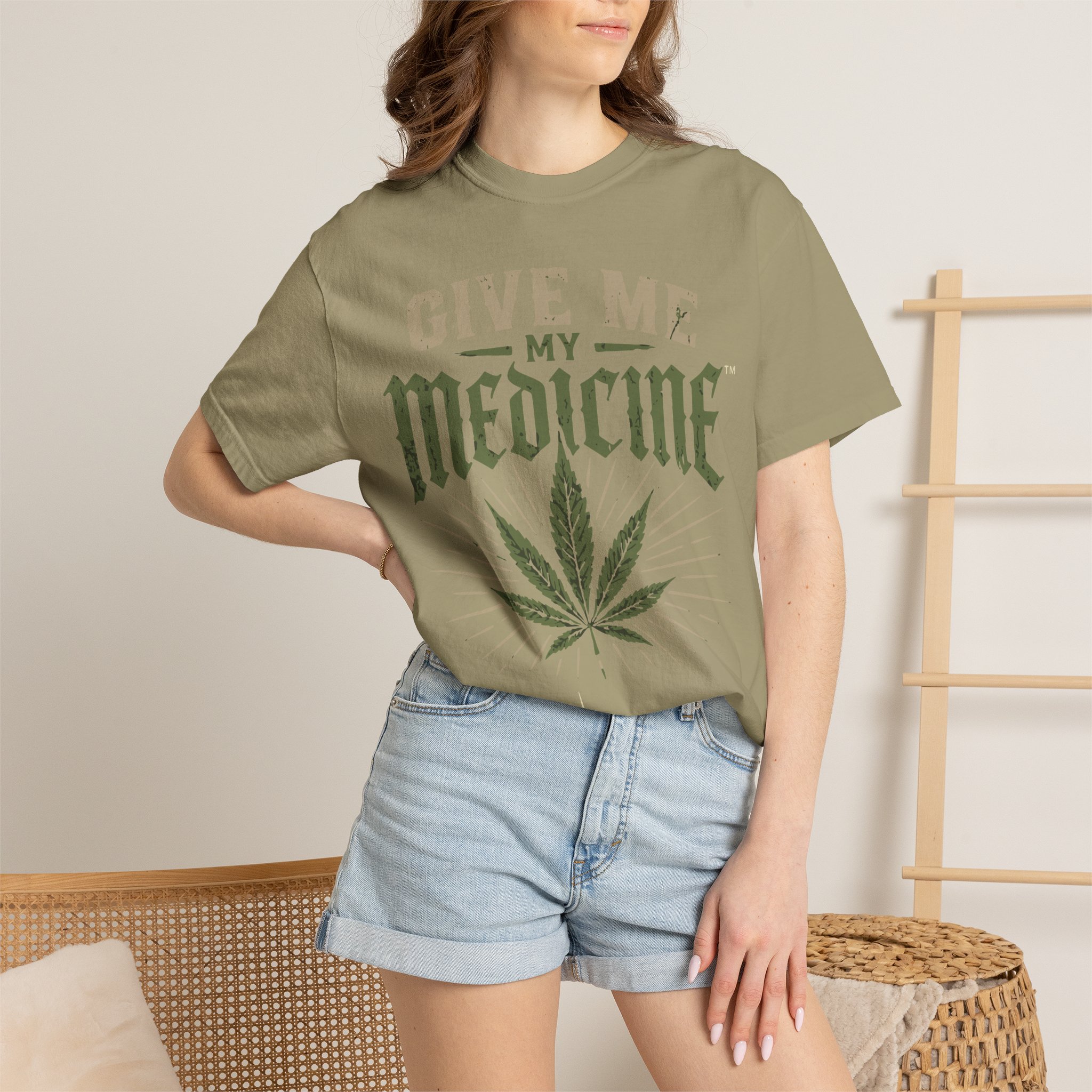 Give Me My Medicine T-Shirt — Cannabis Leaf Medical Marijuana Tee - Image 24