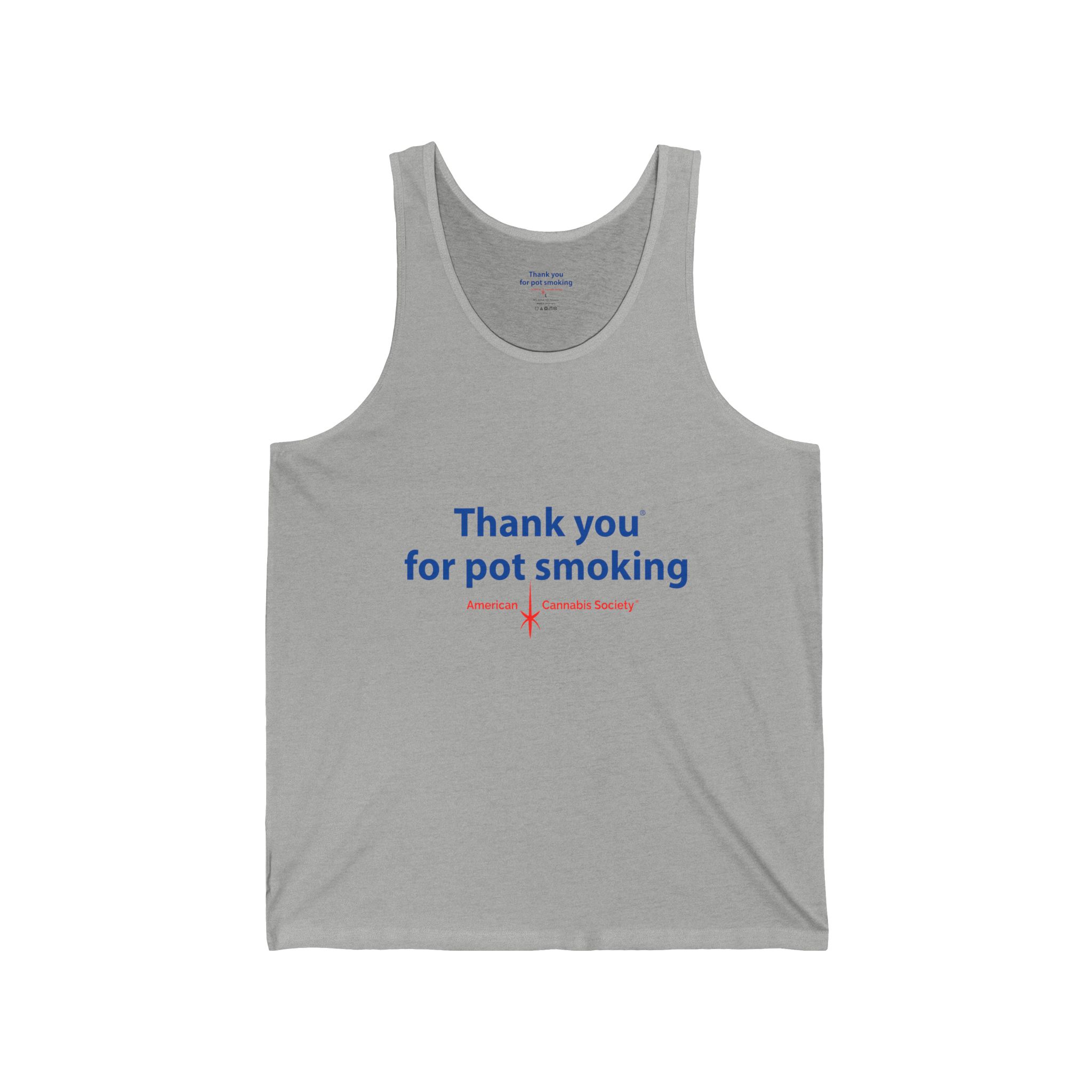 Thank You for Pot Smoking® Jersey Tank | ACS® Approved | THC Factor - Image 16