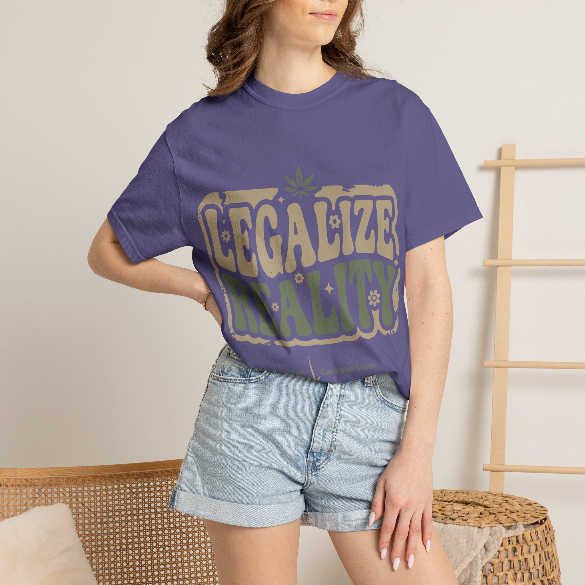 American Cannabis Society® “Legalize Reality” T-Shirt — Retro Cannabis Advocacy Graphic Tee - Image 48