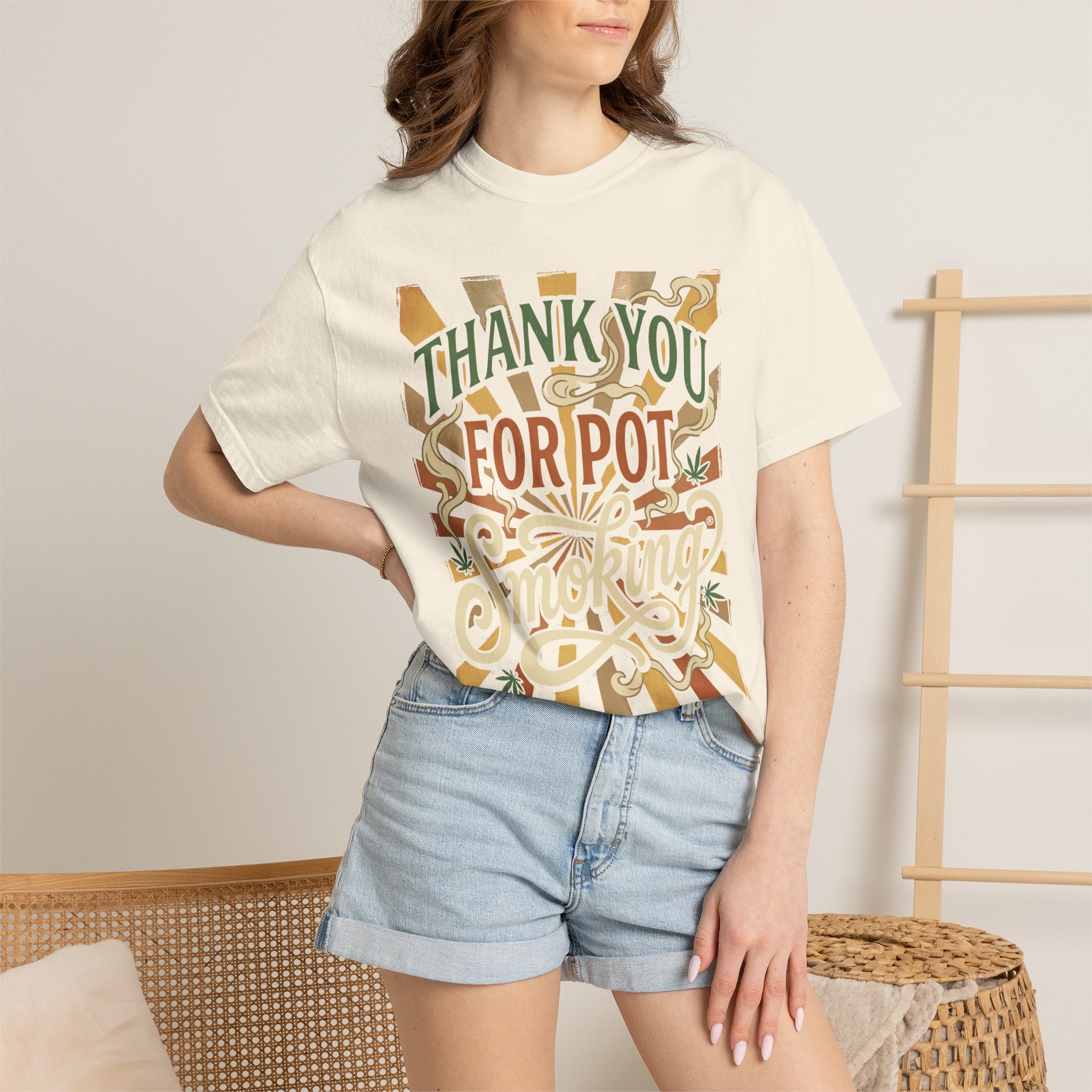 Thank You For Pot Smoking® T-Shirt — Vintage Cannabis Graphic Tee - Image 16