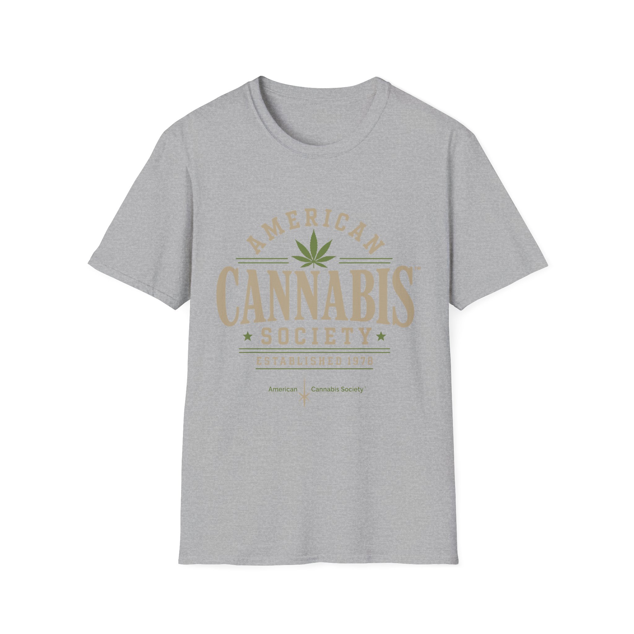American Cannabis Society® T-Shirt — American Cannabis Society® Vintage Logo Tee - Image 13