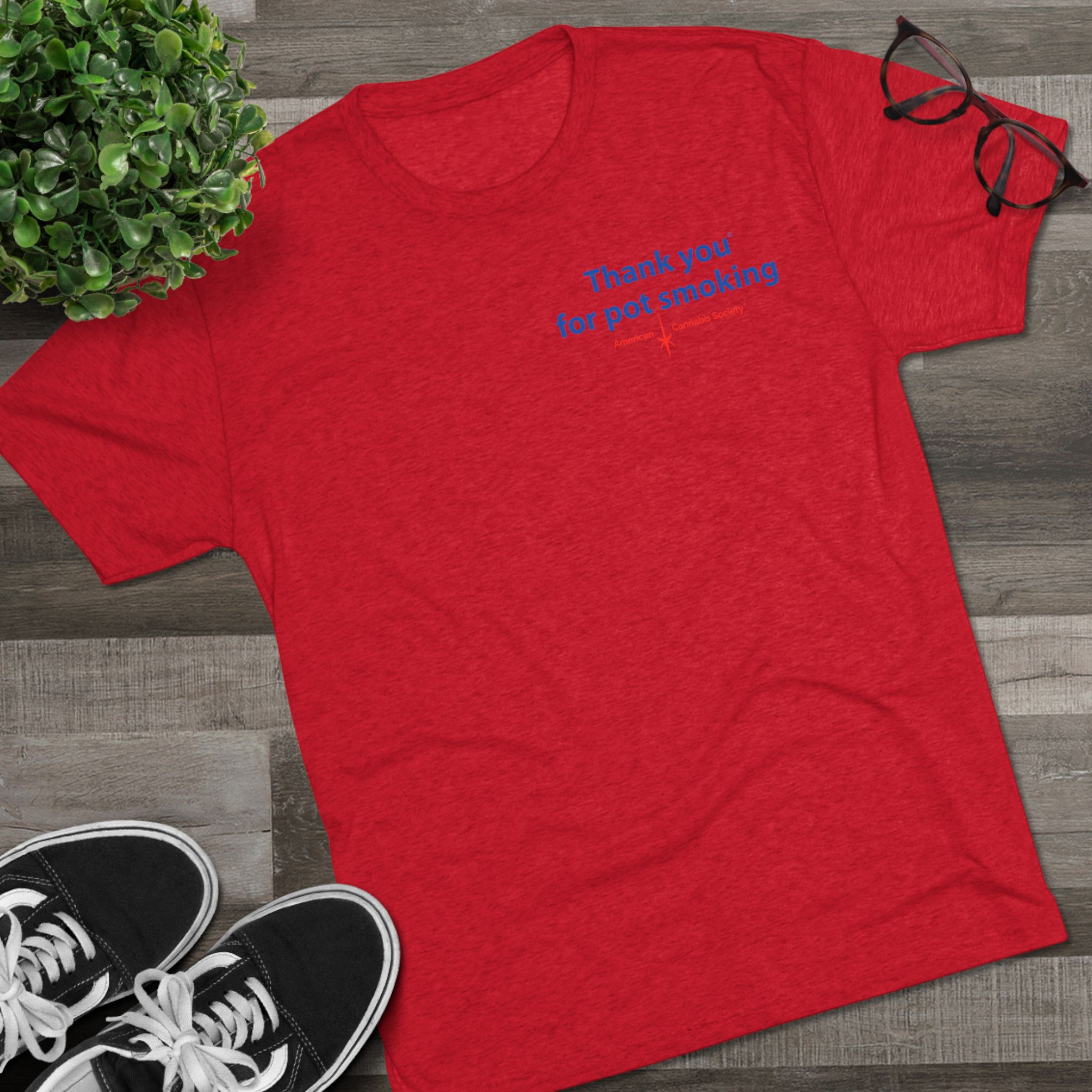 Thank You for Pot Smoking® Tri-Blend Crew Tee | ACS® Approved | THC Factor - Image 51