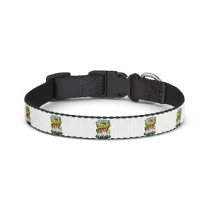 Green Cactus Pattern Clip-On Pet Collar — Adjustable Dog Collar