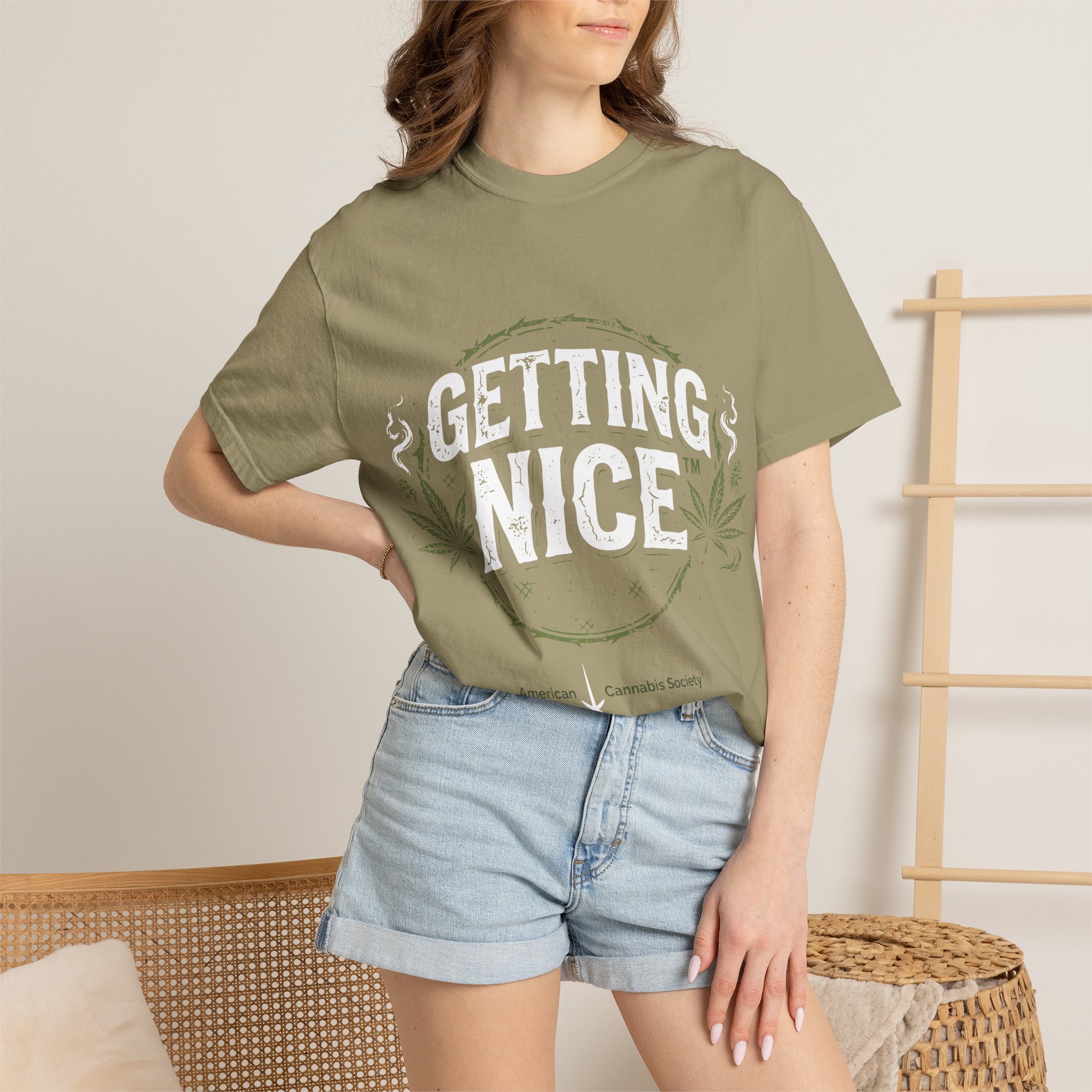 Cannabis Leaf Vintage Logo T-Shirt — American Cannabis Society® Garment-Dyed Tee - Image 20