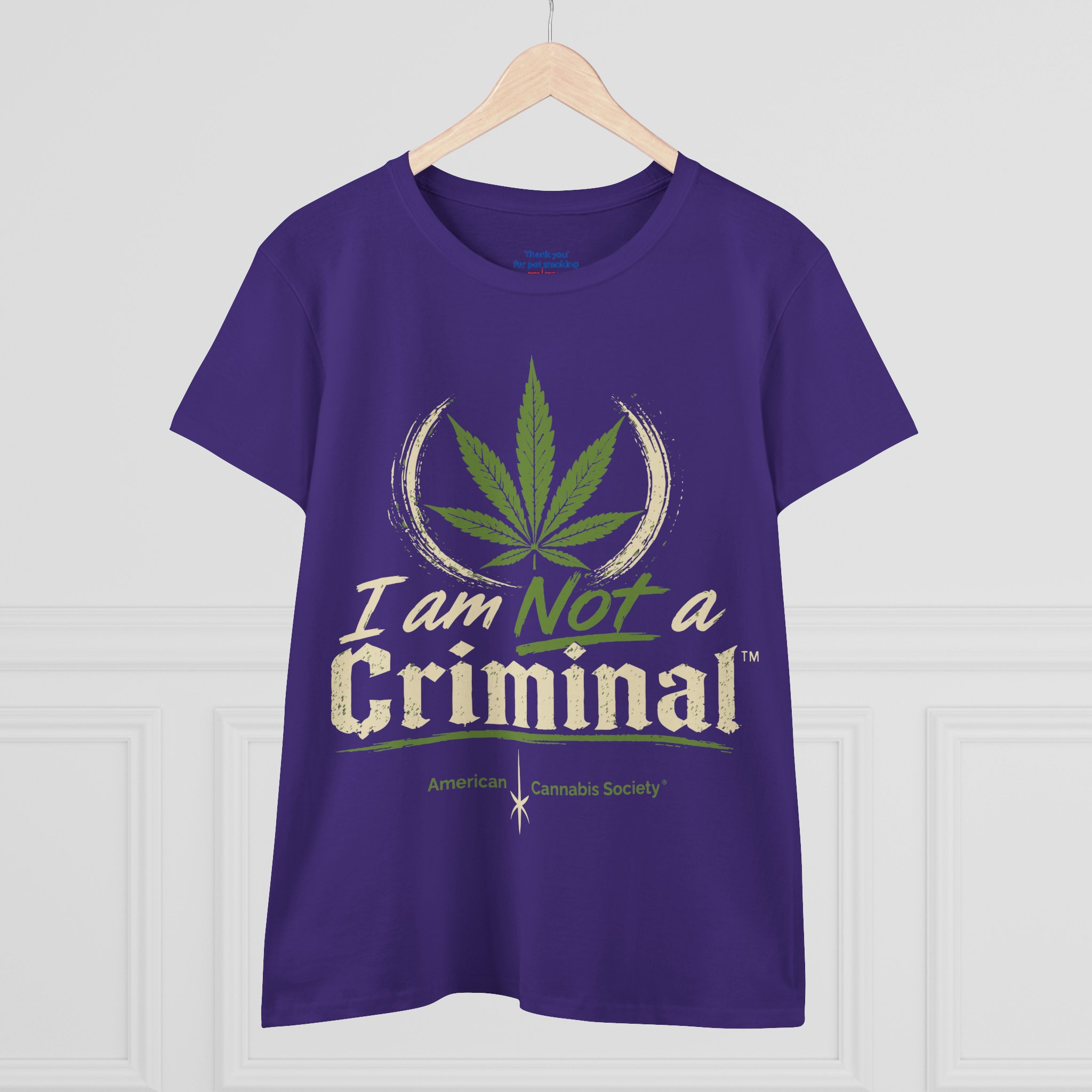 Women's Tee — "I Am Not a Criminal" Cannabis Leaf Graphic - Image 27