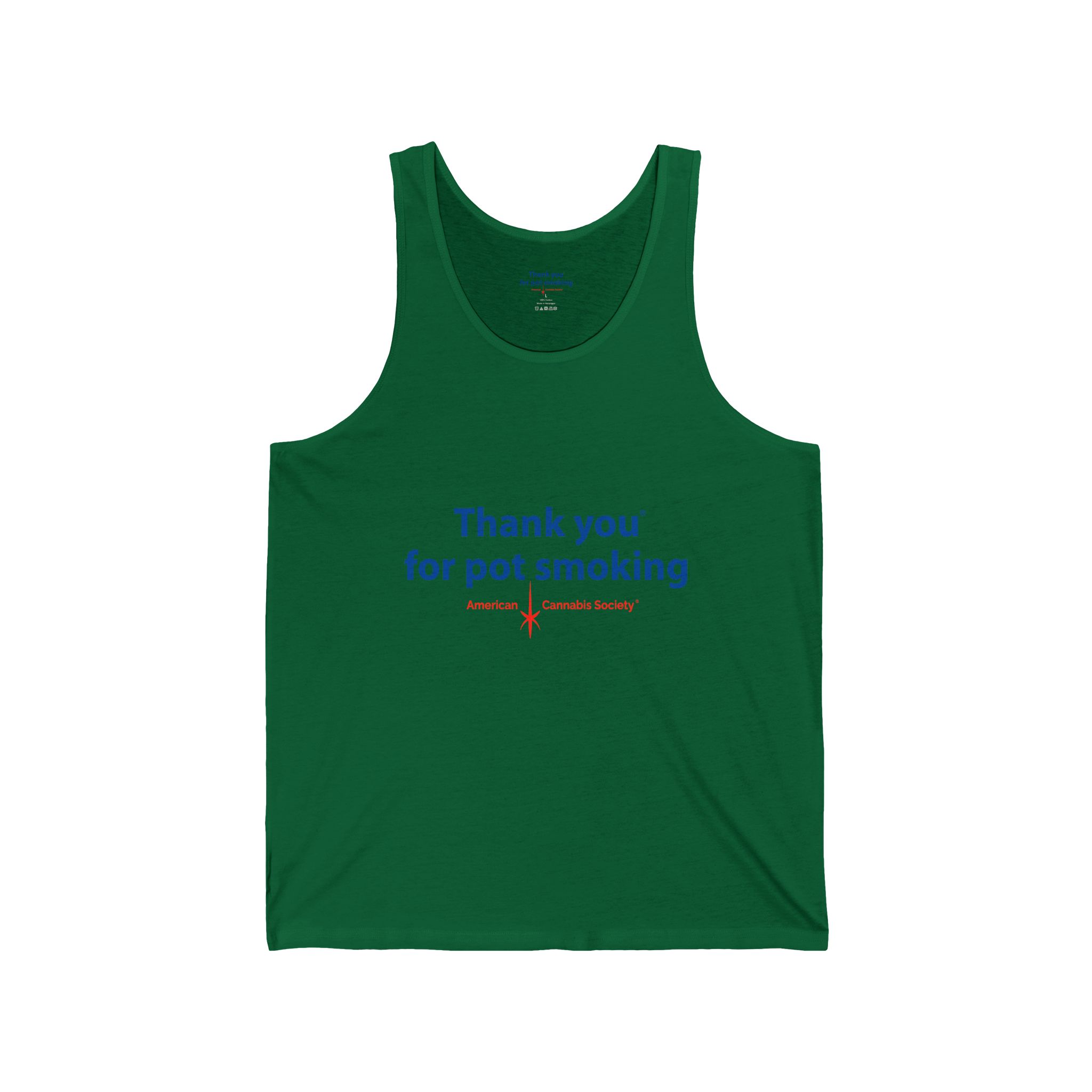 Thank You for Pot Smoking® Jersey Tank | ACS® Approved | THC Factor - Image 13