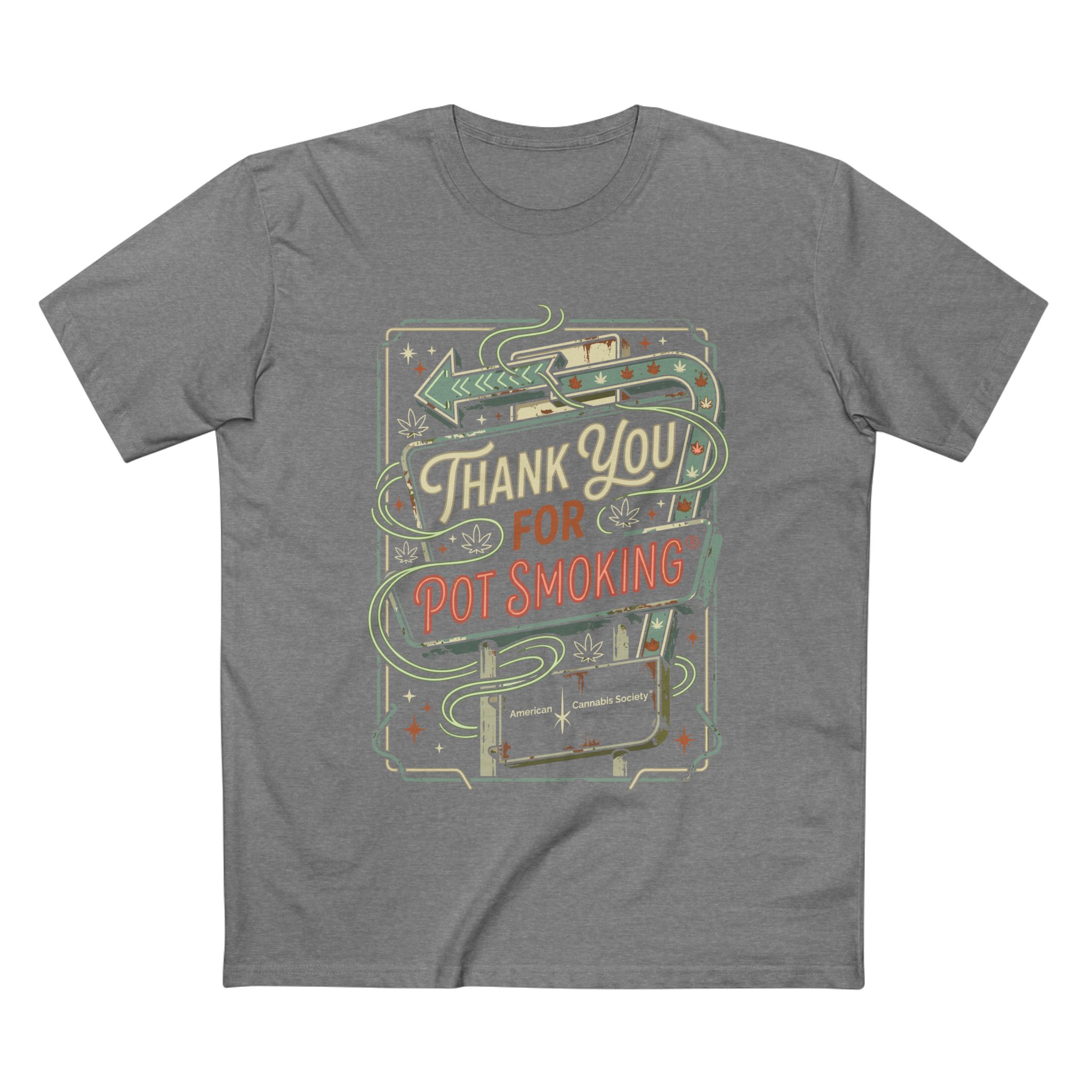Thank You for Pot Smoking T-Shirt – Retro Cannabis Graphic Tee - Image 29