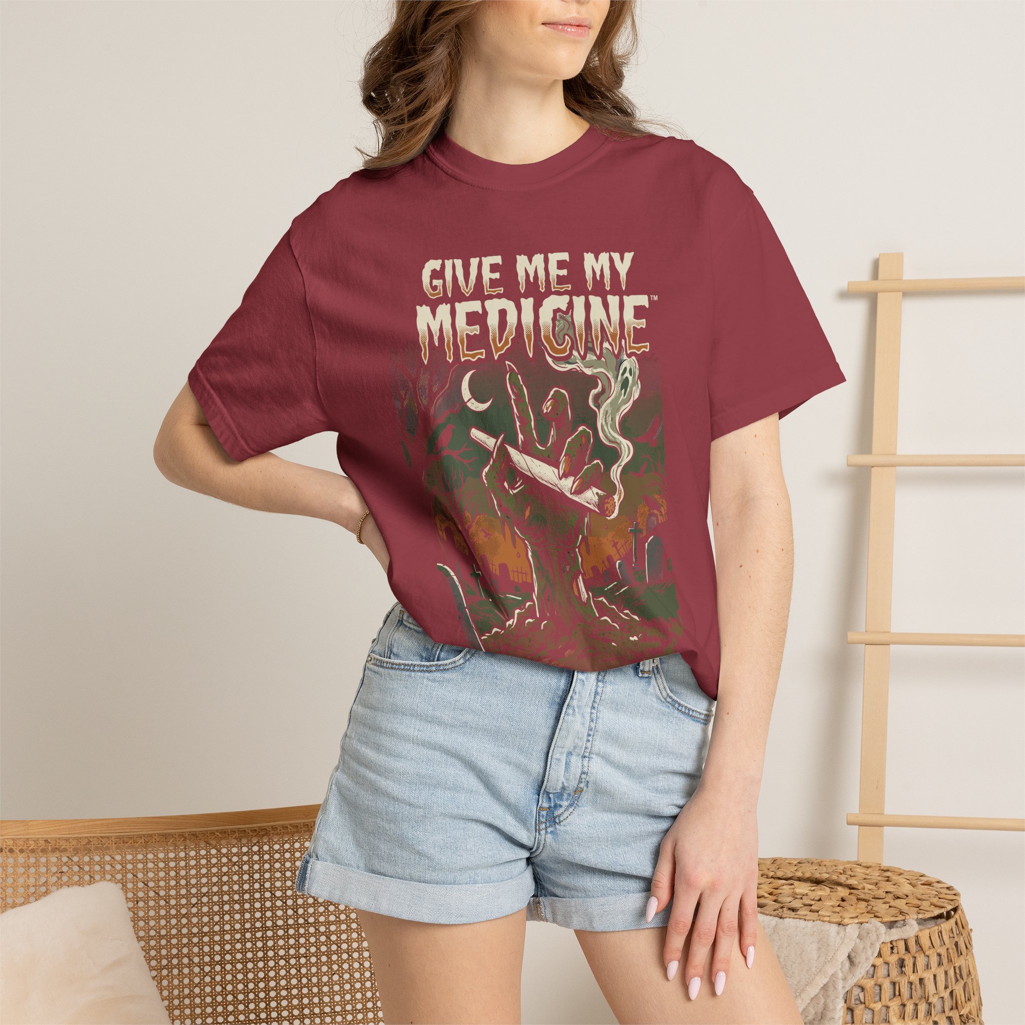 Give Me My Medicine™ Retro Horror Surf Band Tee - Image 52