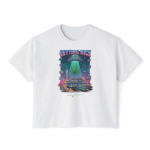 Getting Nice Cannabis Graphic Women's Boxy Tee