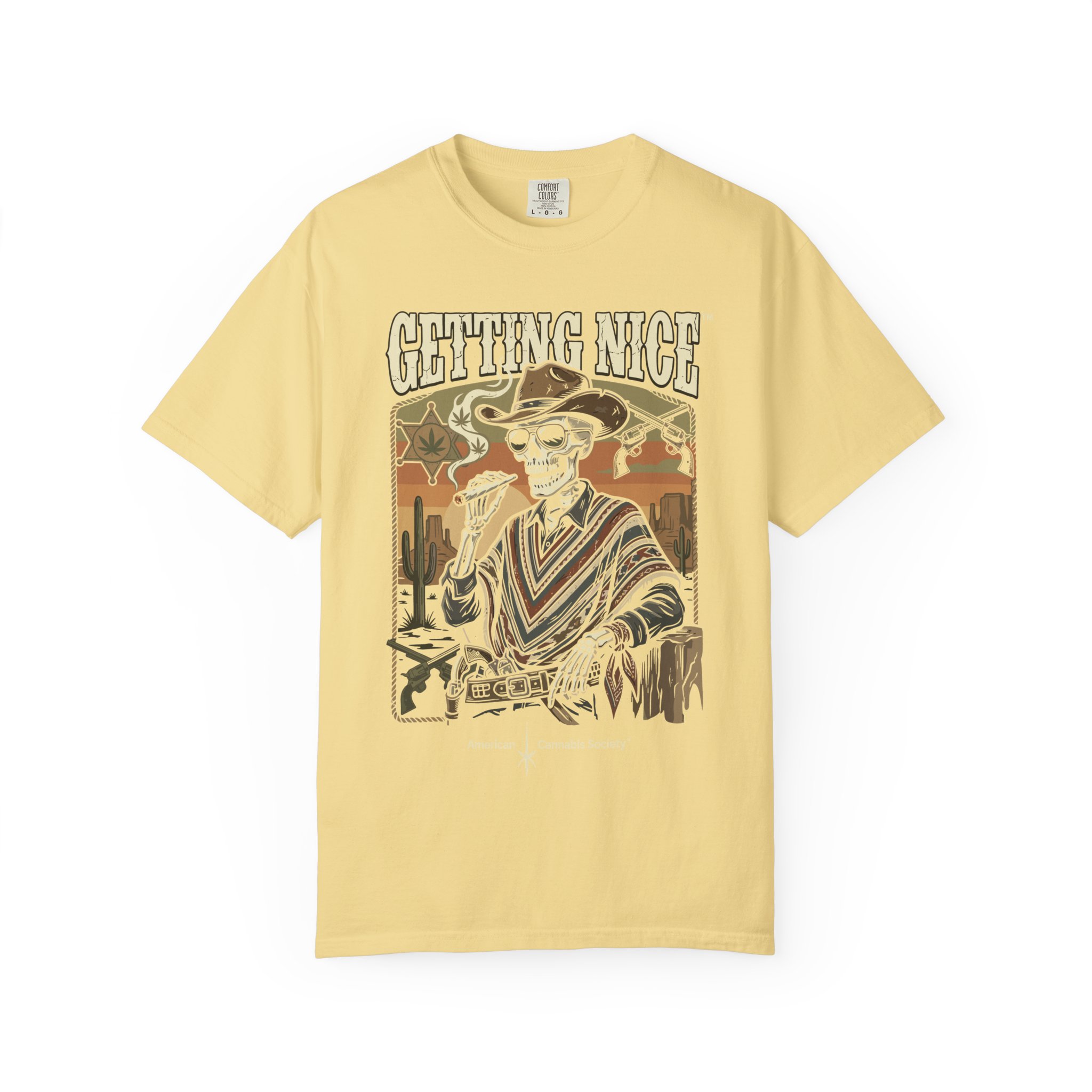 Getting Nice™ Skull T-Shirt — Retro Western Skeleton Graphic Tee - Image 13