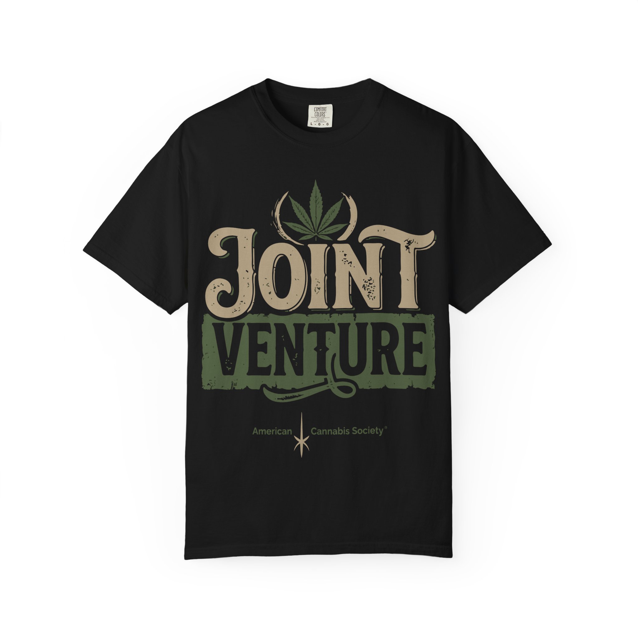 American Cannabis Society® Joint Venture T-Shirt — Cannabis Leaf Vintage Graphic Tee - Image 49
