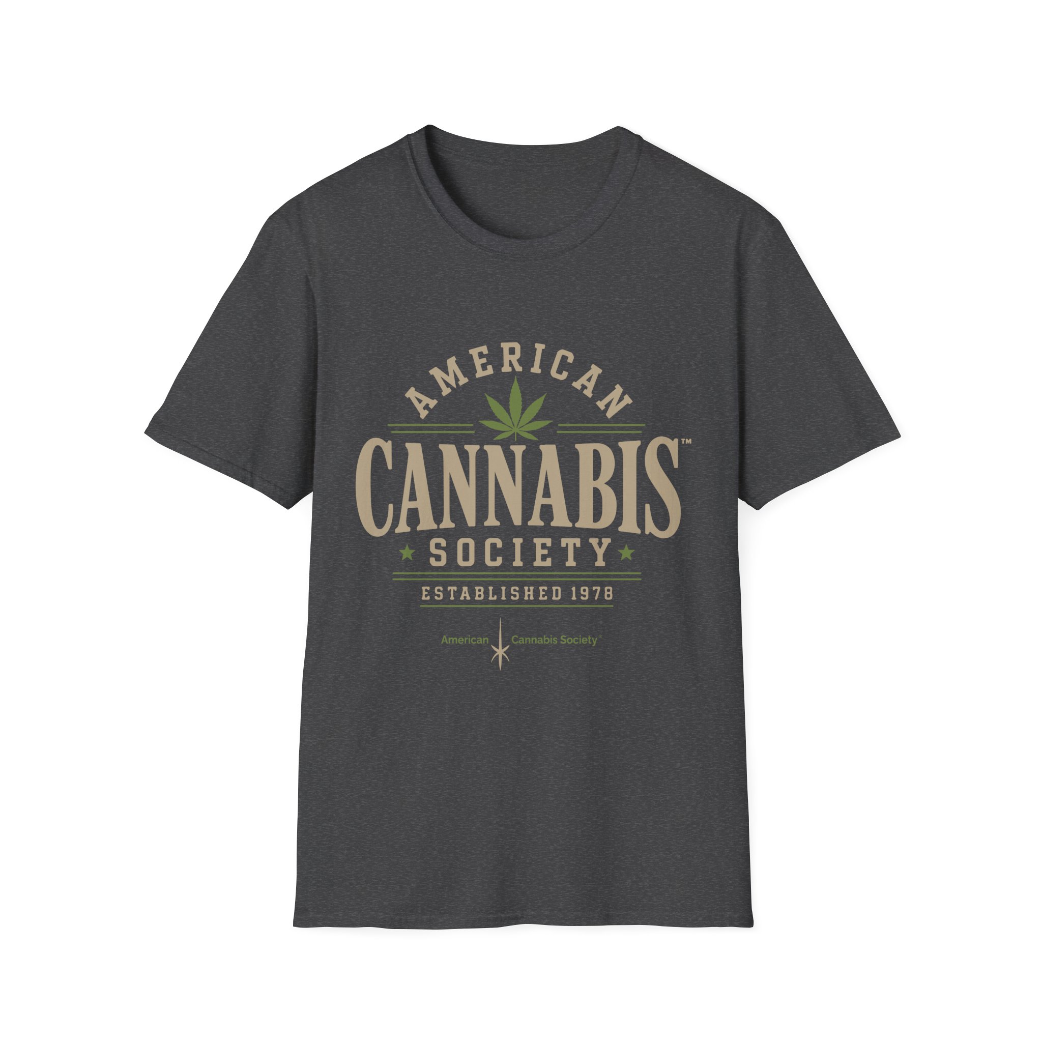 American Cannabis Society® T-Shirt — American Cannabis Society® Vintage Logo Tee - Image 25