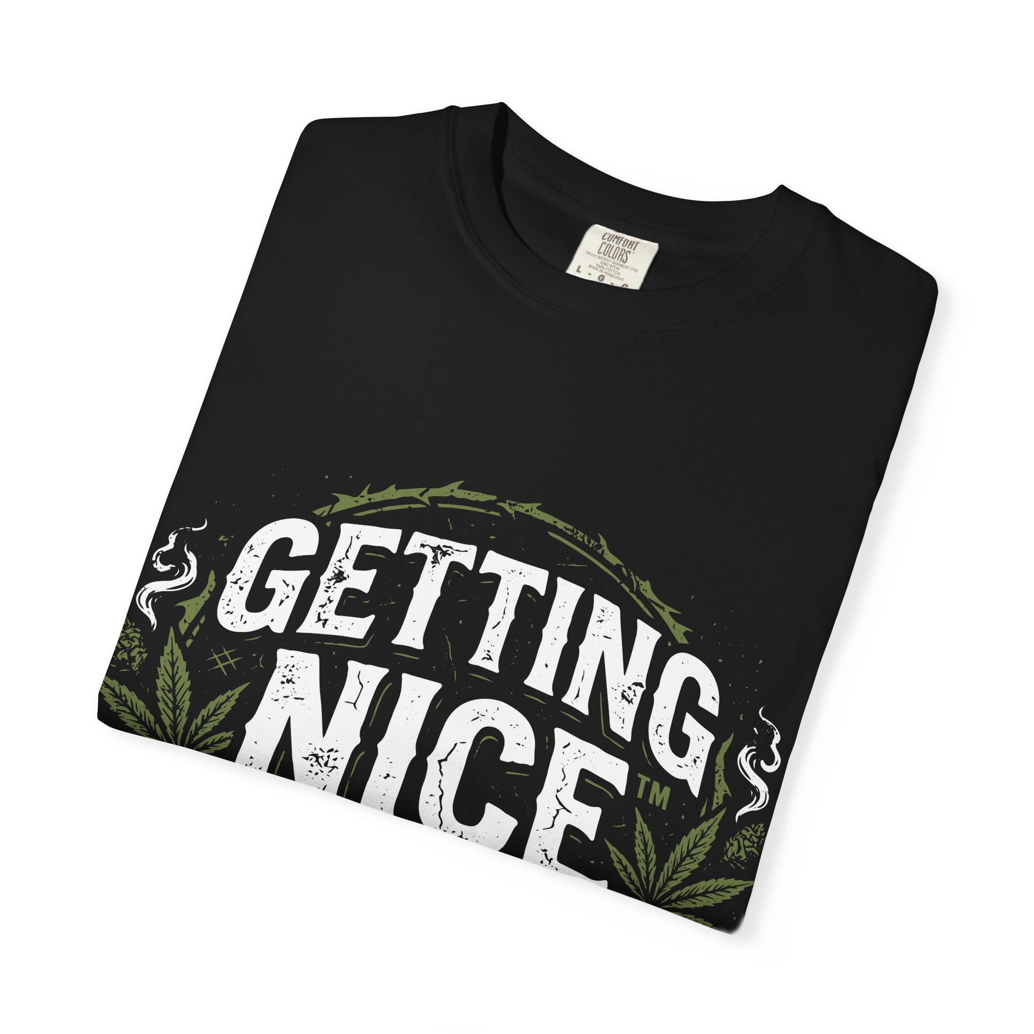 Cannabis Leaf Vintage Logo T-Shirt — American Cannabis Society® Garment-Dyed Tee - Image 47
