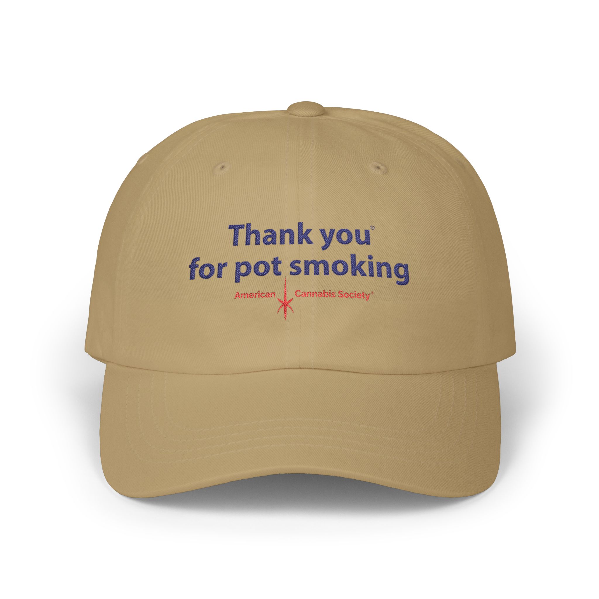Thank You for Pot Smoking® Classic Dad Cap — Embroidered Cannabis Slogan Hat | Yupoong by GreenRX™ | American Cannabis Society® Approved - Image 9