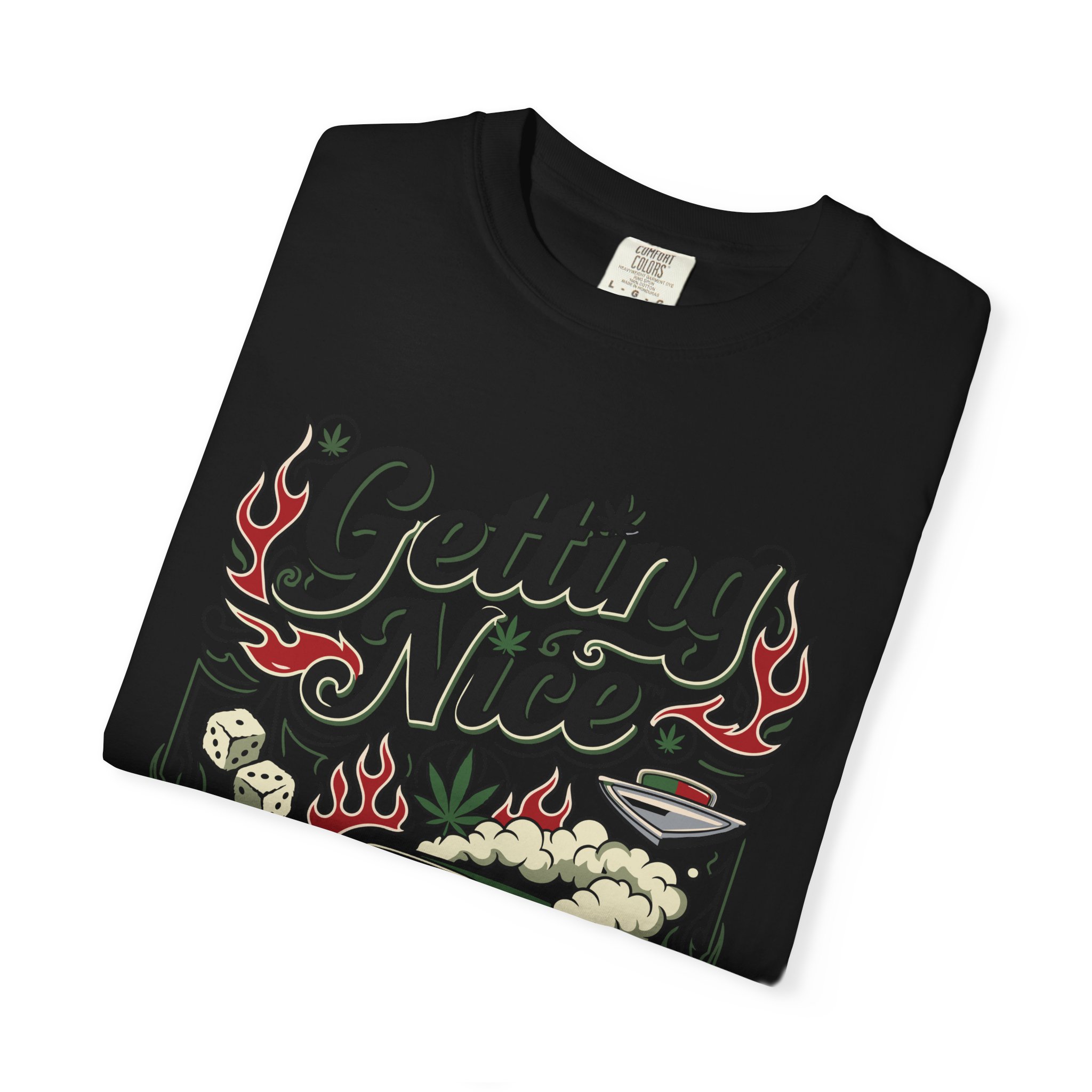 Getting Nice™ Lowrider T-Shirt — Cannabis Car Culture Graphic Tee - Image 51