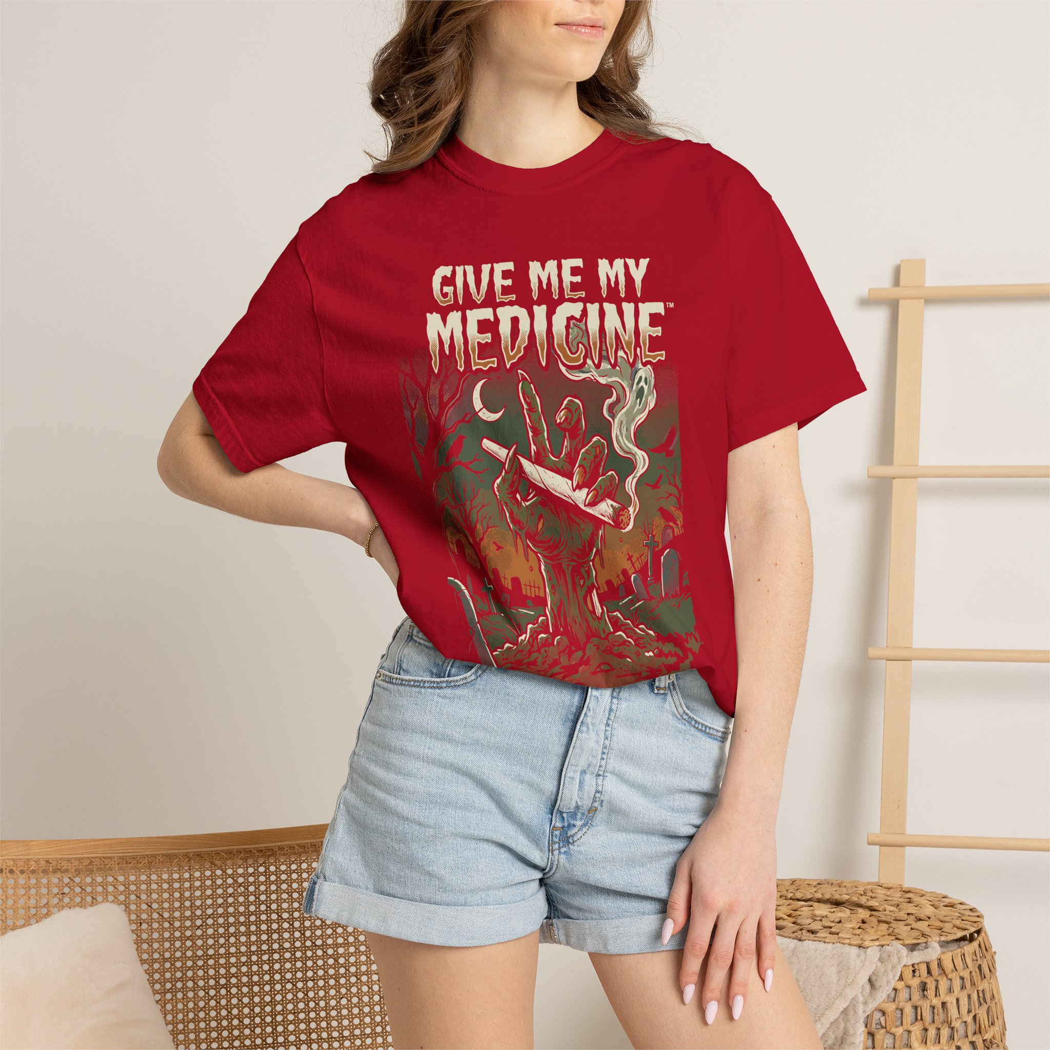 Give Me My Medicine™ Retro Horror Surf Band Tee - Image 60