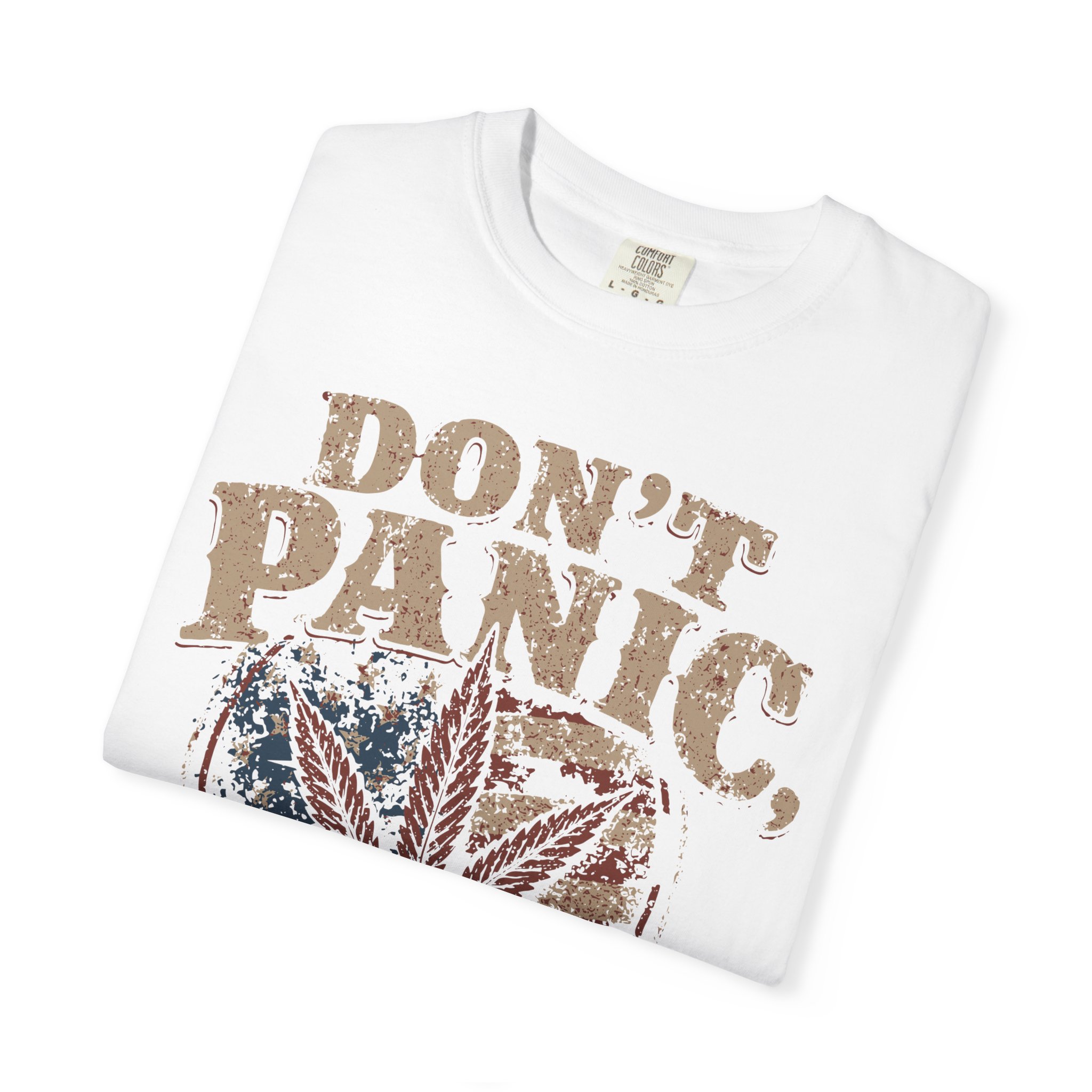 American Cannabis Society® “Don’t Panic It’s Organic” T-Shirt — Vintage Cannabis Leaf Graphic Tee - Image 6