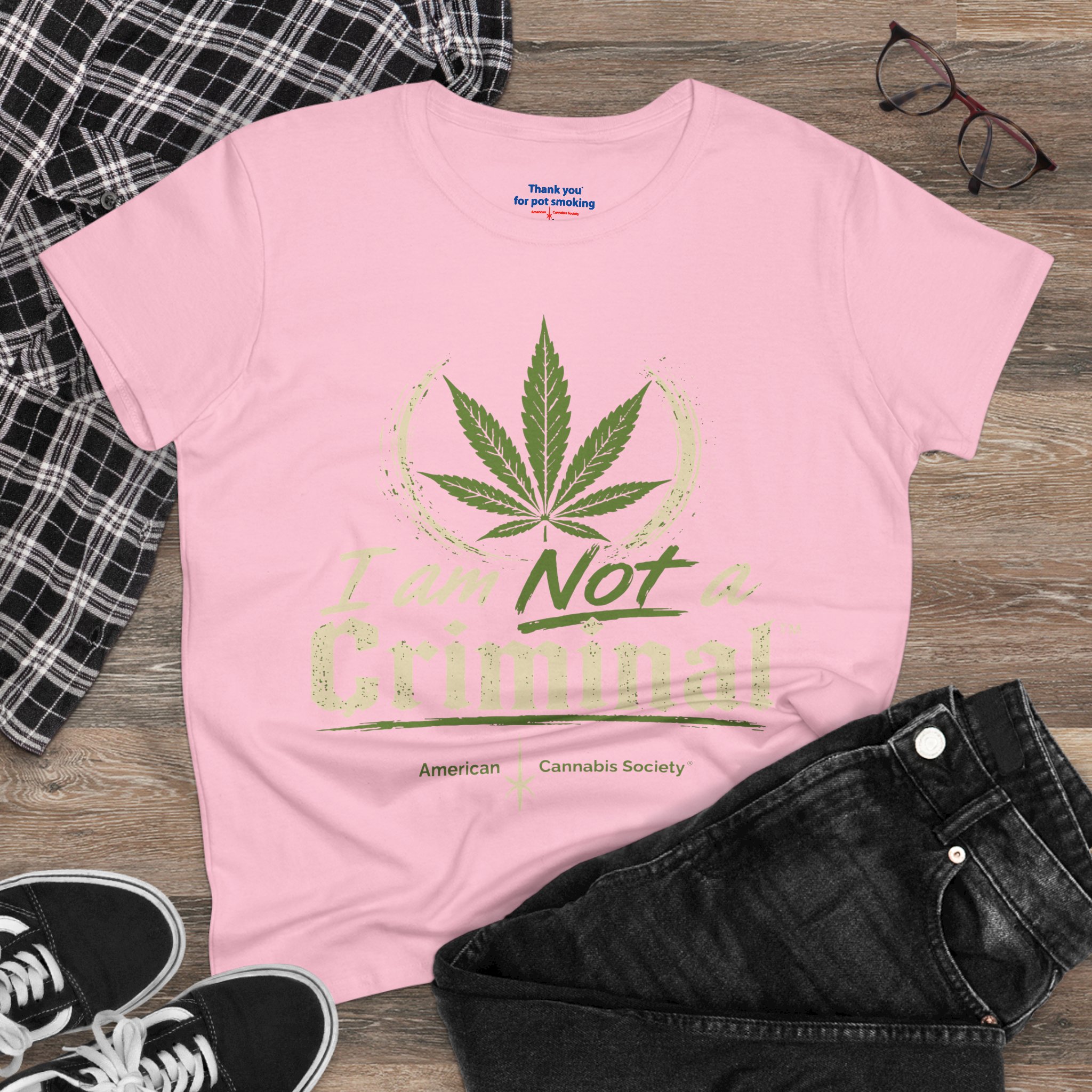 Women's Tee — "I Am Not a Criminal" Cannabis Leaf Graphic - Image 32