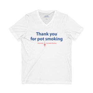 Thank You for Pot Smoking® V-Neck Tee | ACS® Approved | THC Factor