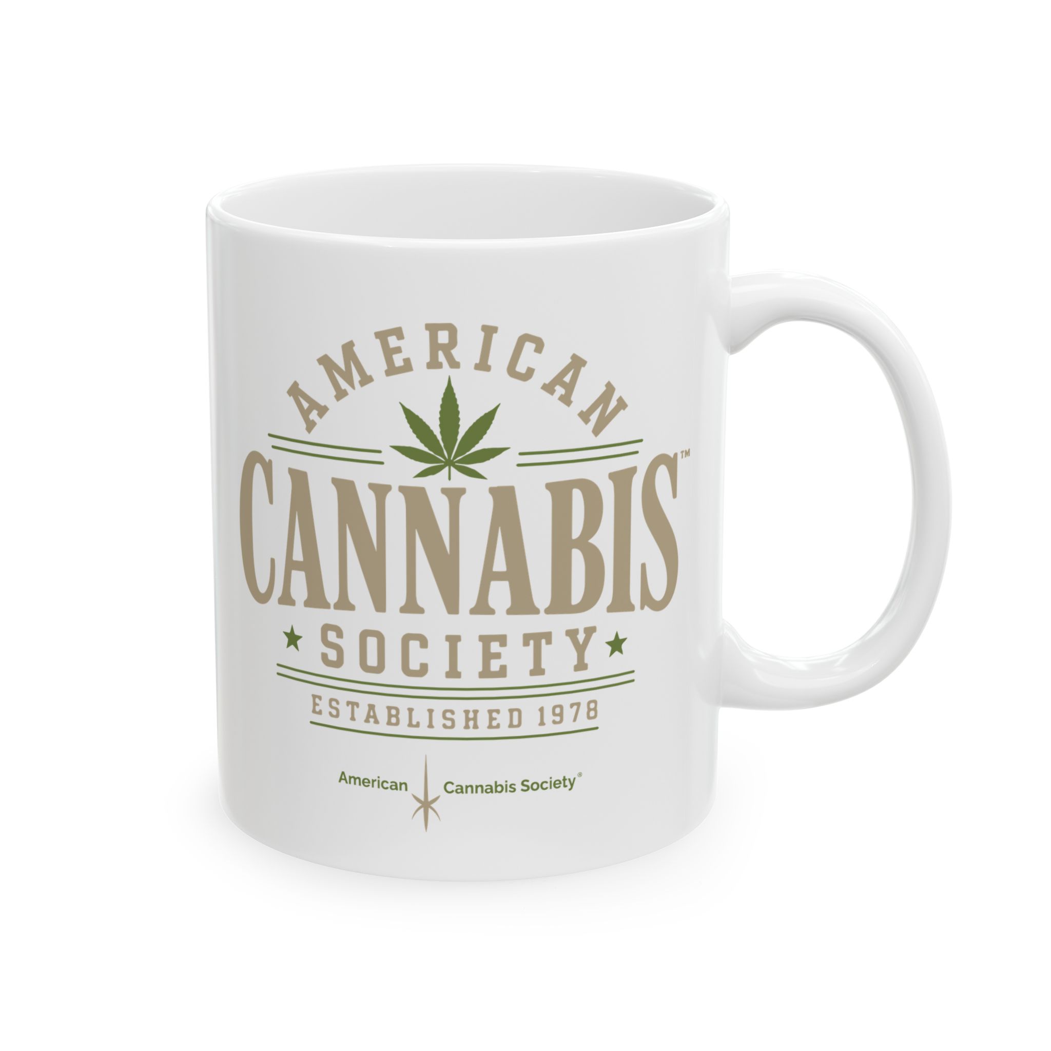 American Cannabis Society® Ceramic Mug — 'Modern' Coffee Cup (11oz & 15oz) - Image 4