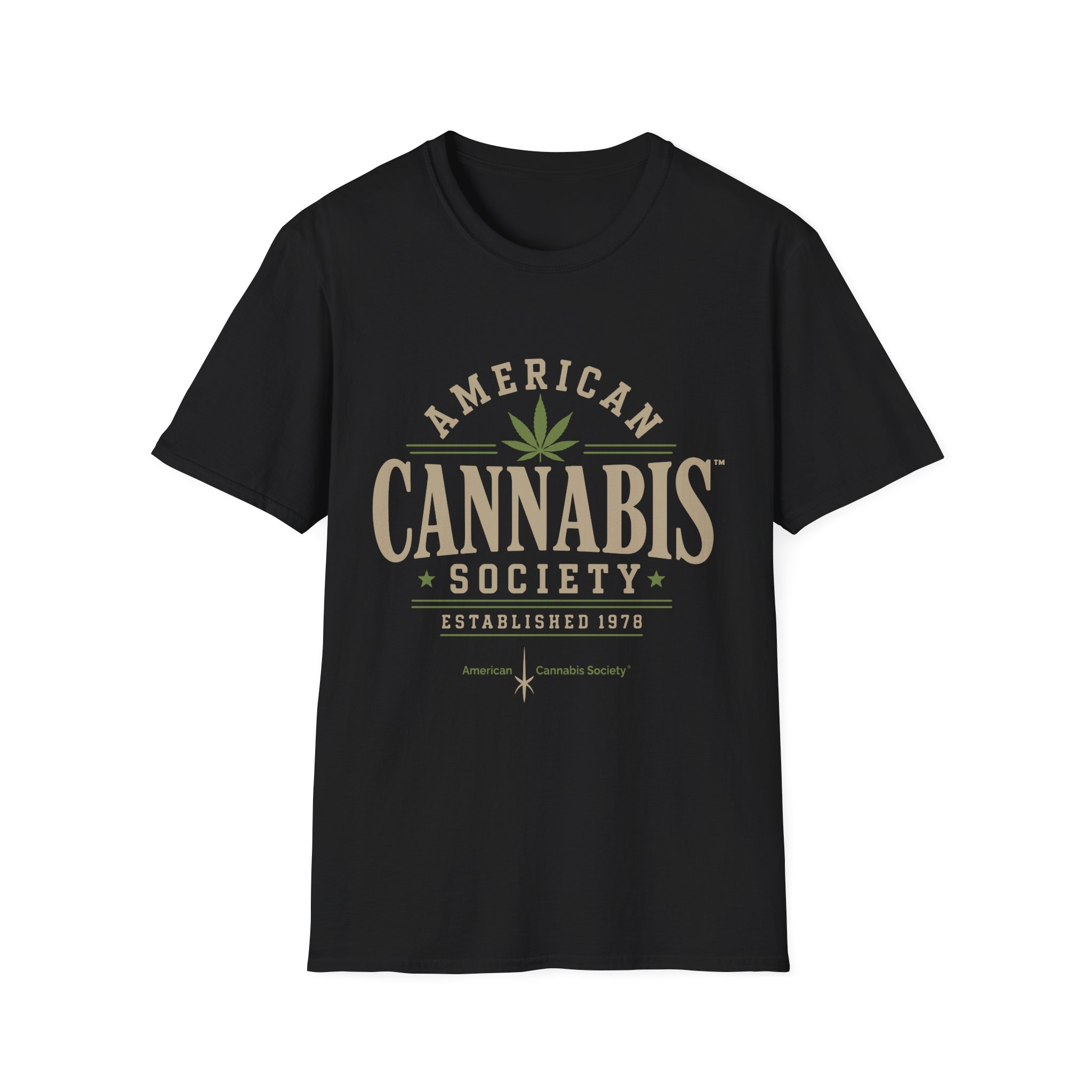 American Cannabis Society® T-Shirt — American Cannabis Society® Vintage Logo Tee - Image 5