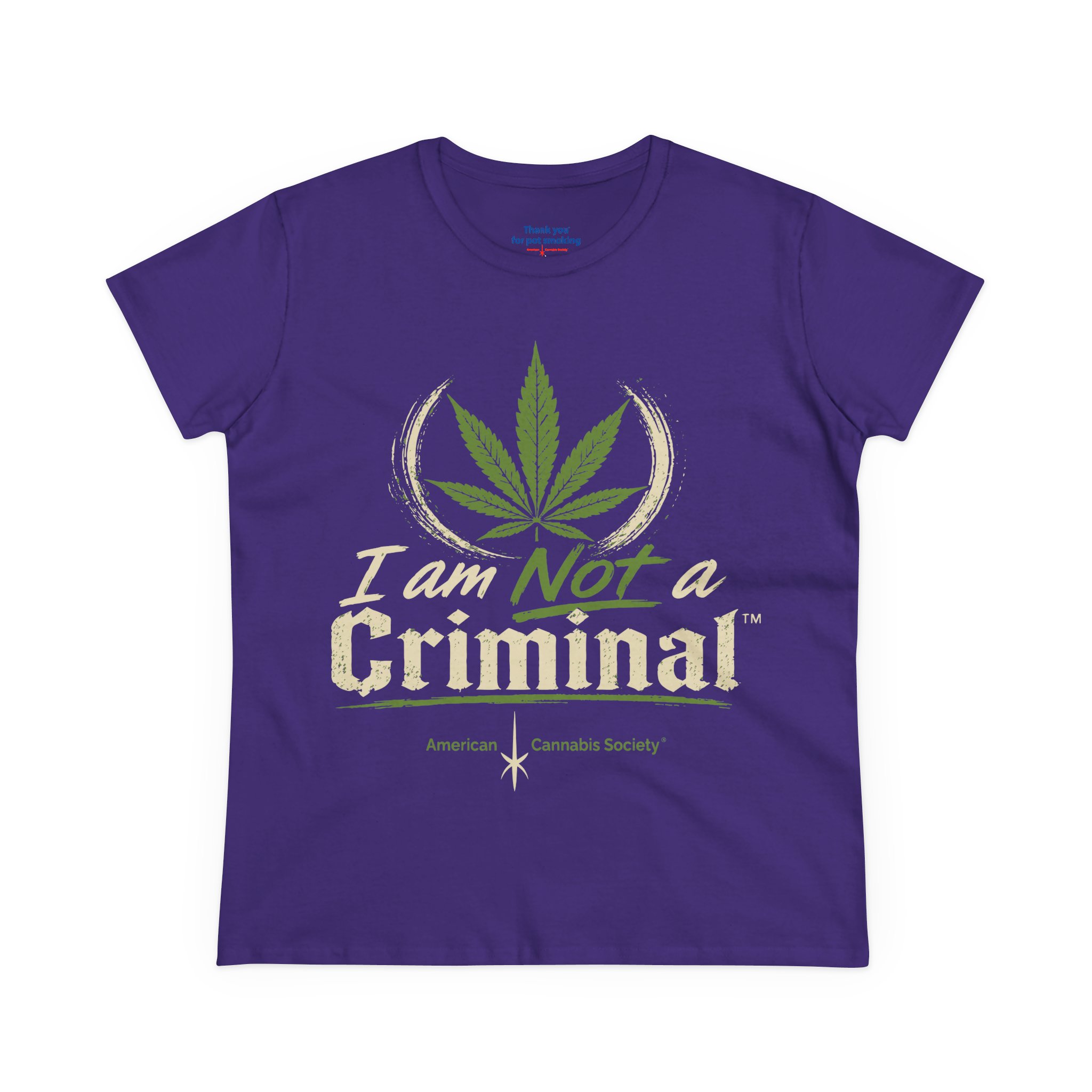 Women's Tee — "I Am Not a Criminal" Cannabis Leaf Graphic - Image 25