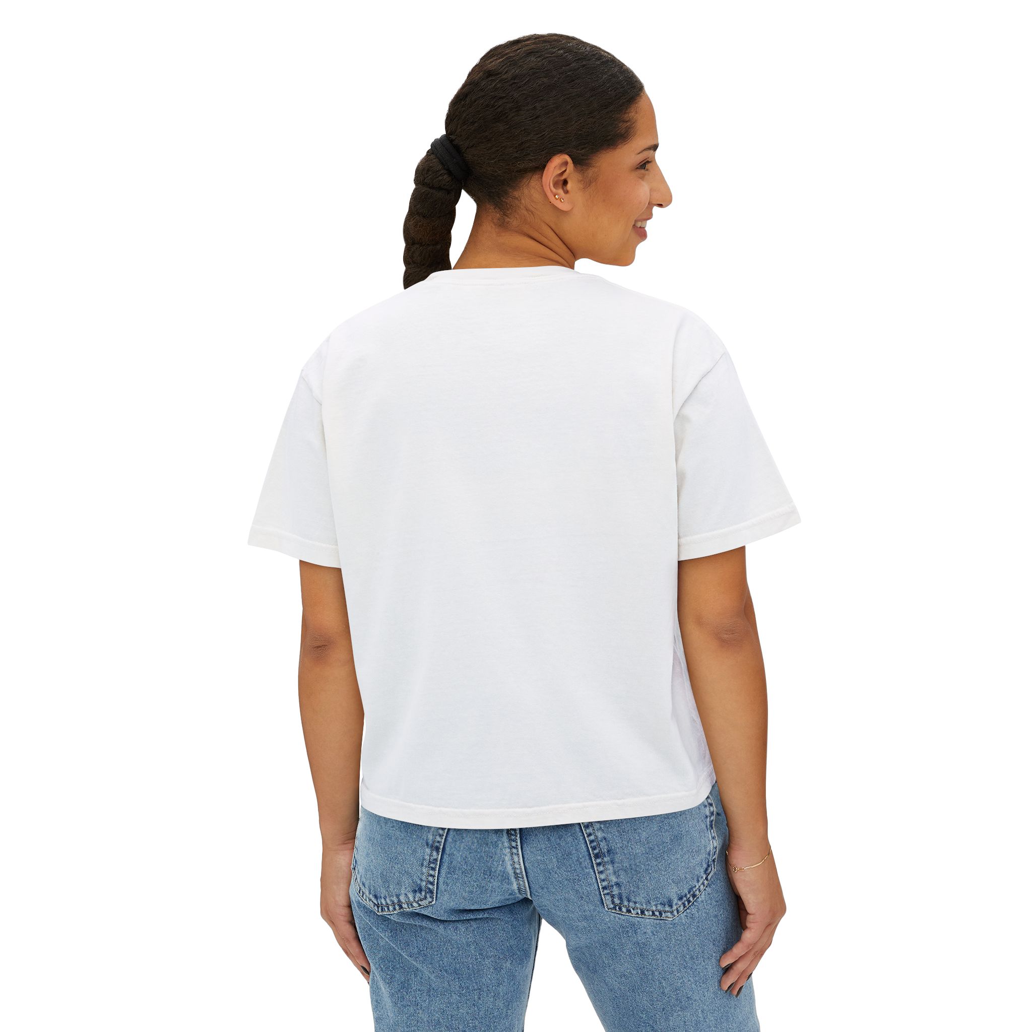 Getting Nice Cannabis Graphic Women's Boxy Tee - Image 4